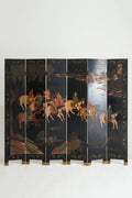 9450- Chinese Black Lacquer Screen