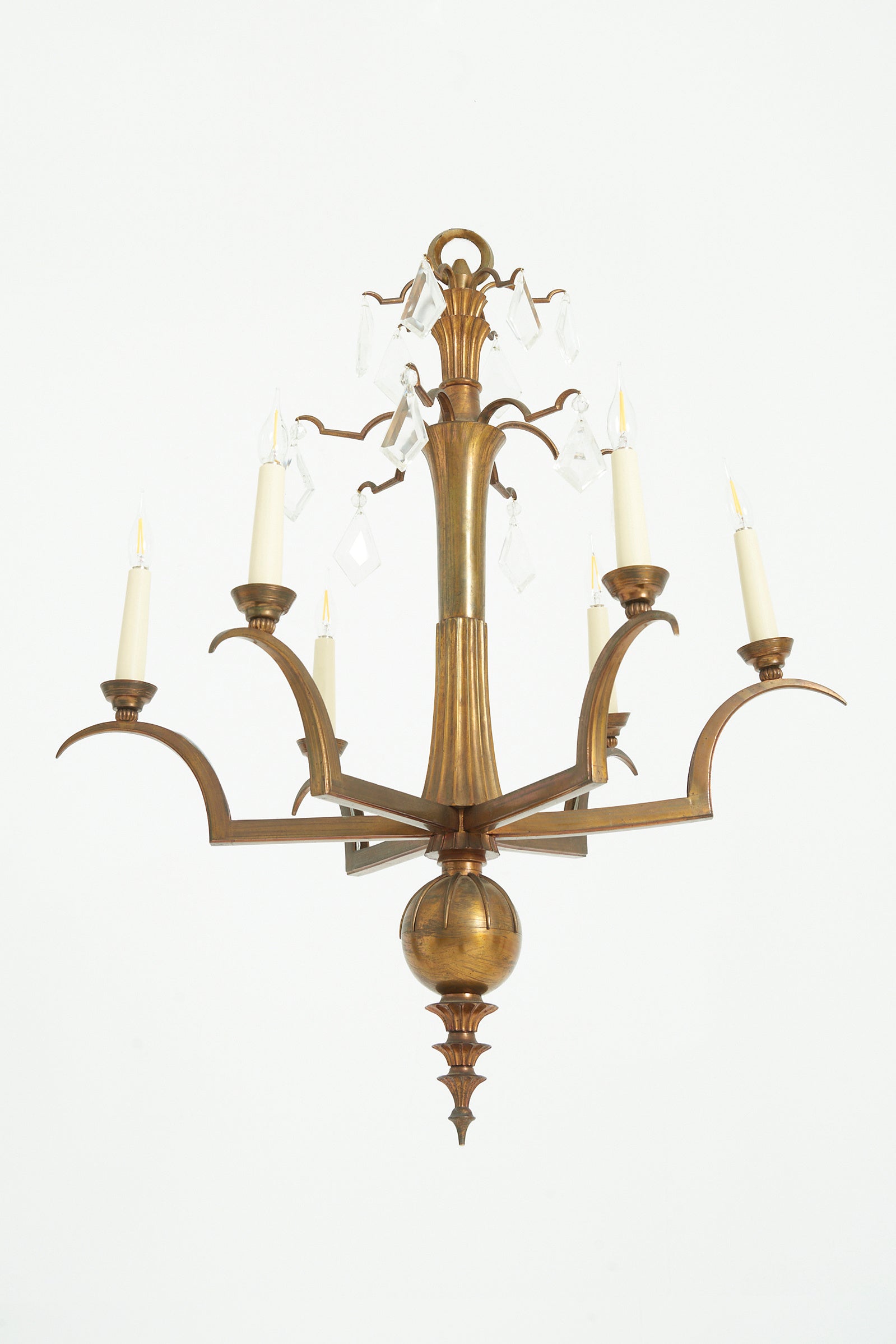 9451- Bronze Ceiling Light by Paolo Buffa (1903-1970)