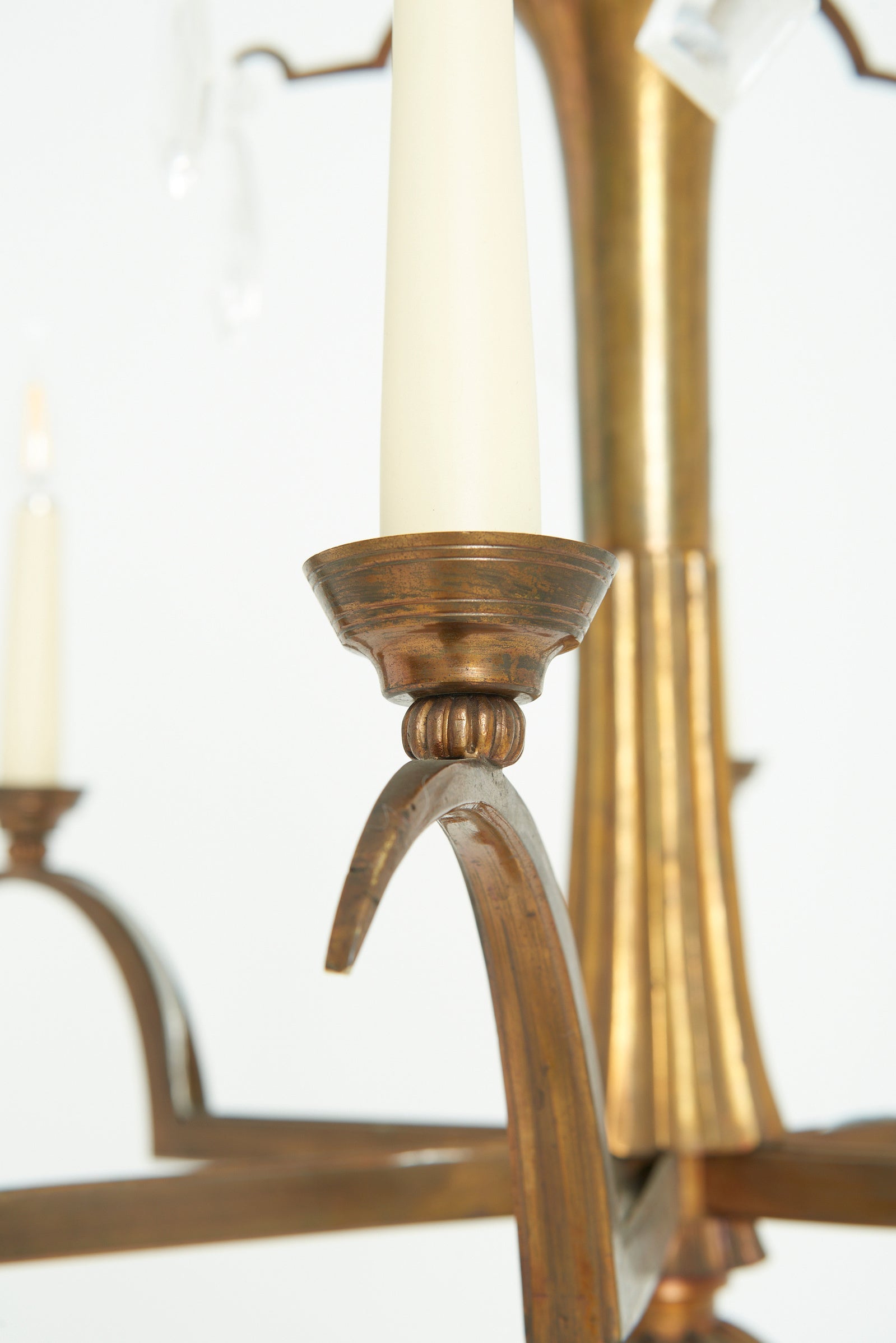 Bronze Ceiling Light by Paolo Buffa (1903-1970)