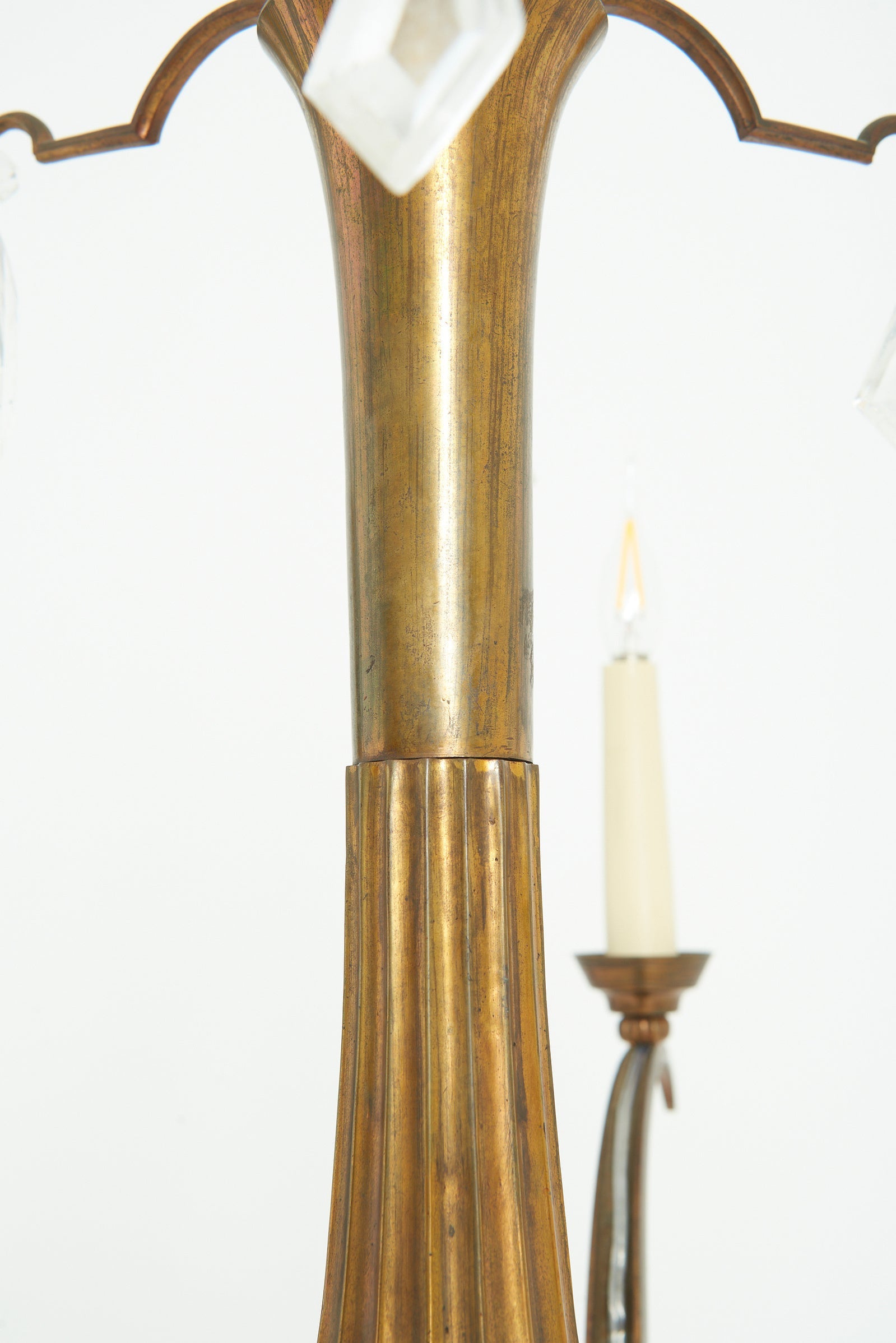 Bronze Ceiling Light by Paolo Buffa (1903-1970)