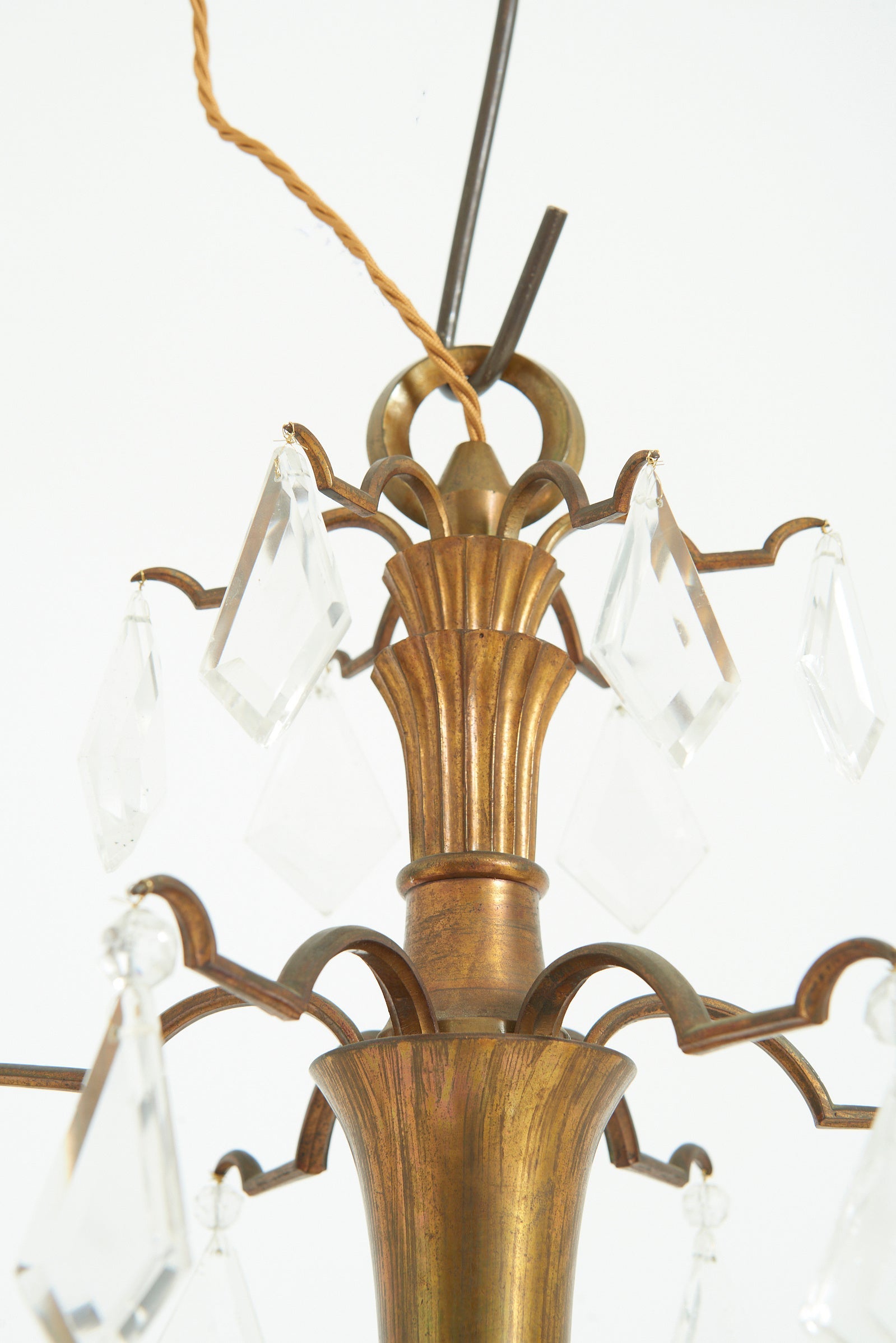 Bronze Ceiling Light by Paolo Buffa (1903-1970)