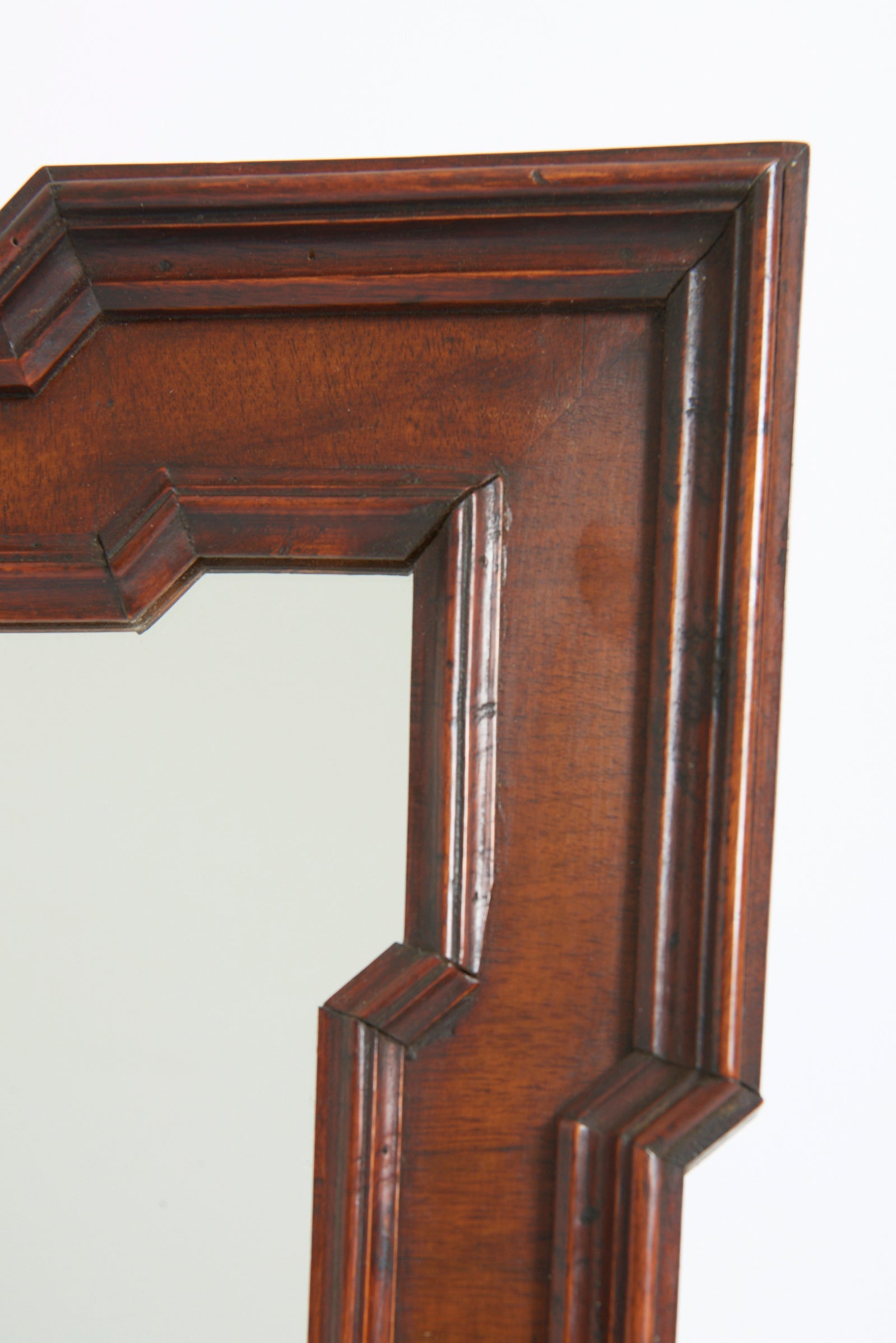 Pair of Walnut Geometric Mirrors