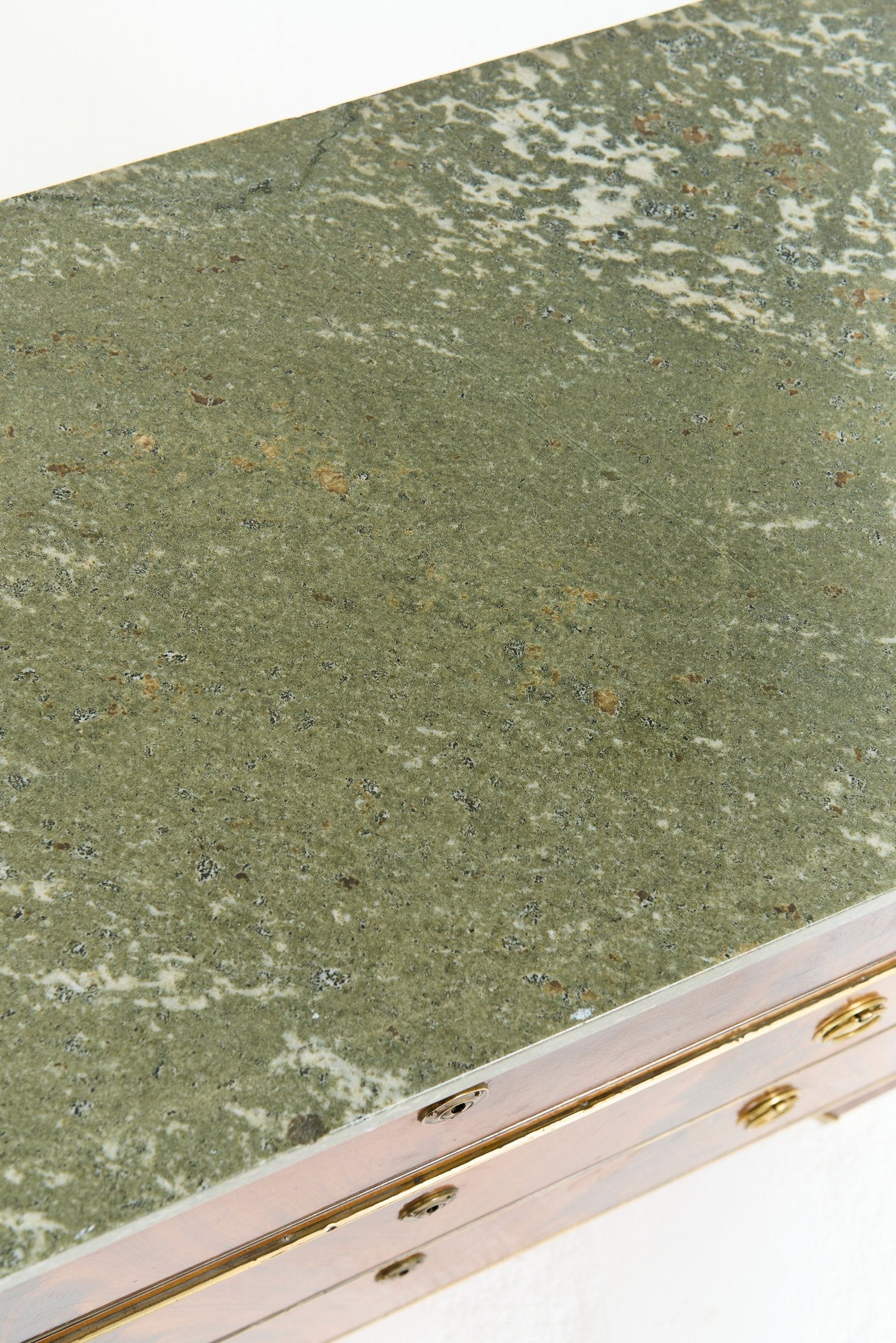 Near Pair of Marble Top Chests of Drawers