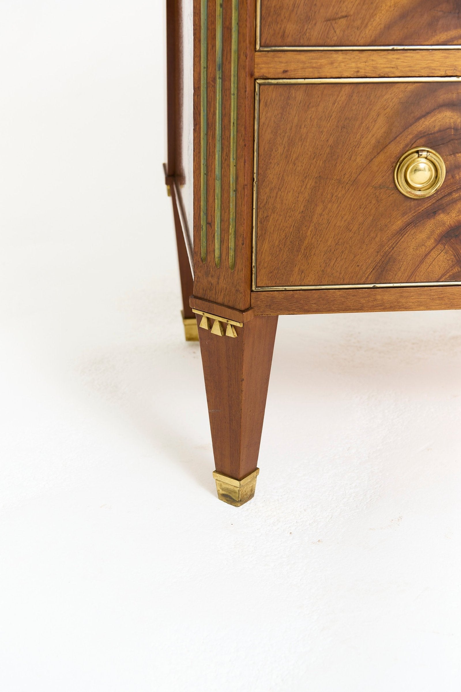 Near Pair of Marble Top Chests of Drawers