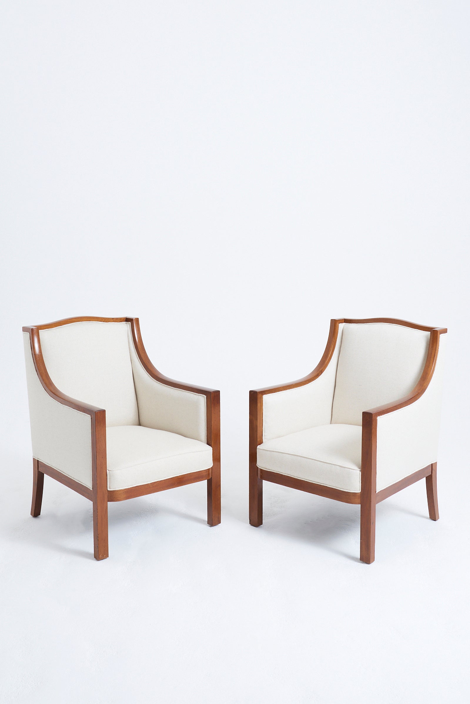9482- Pair of Swedish Modern Armchairs