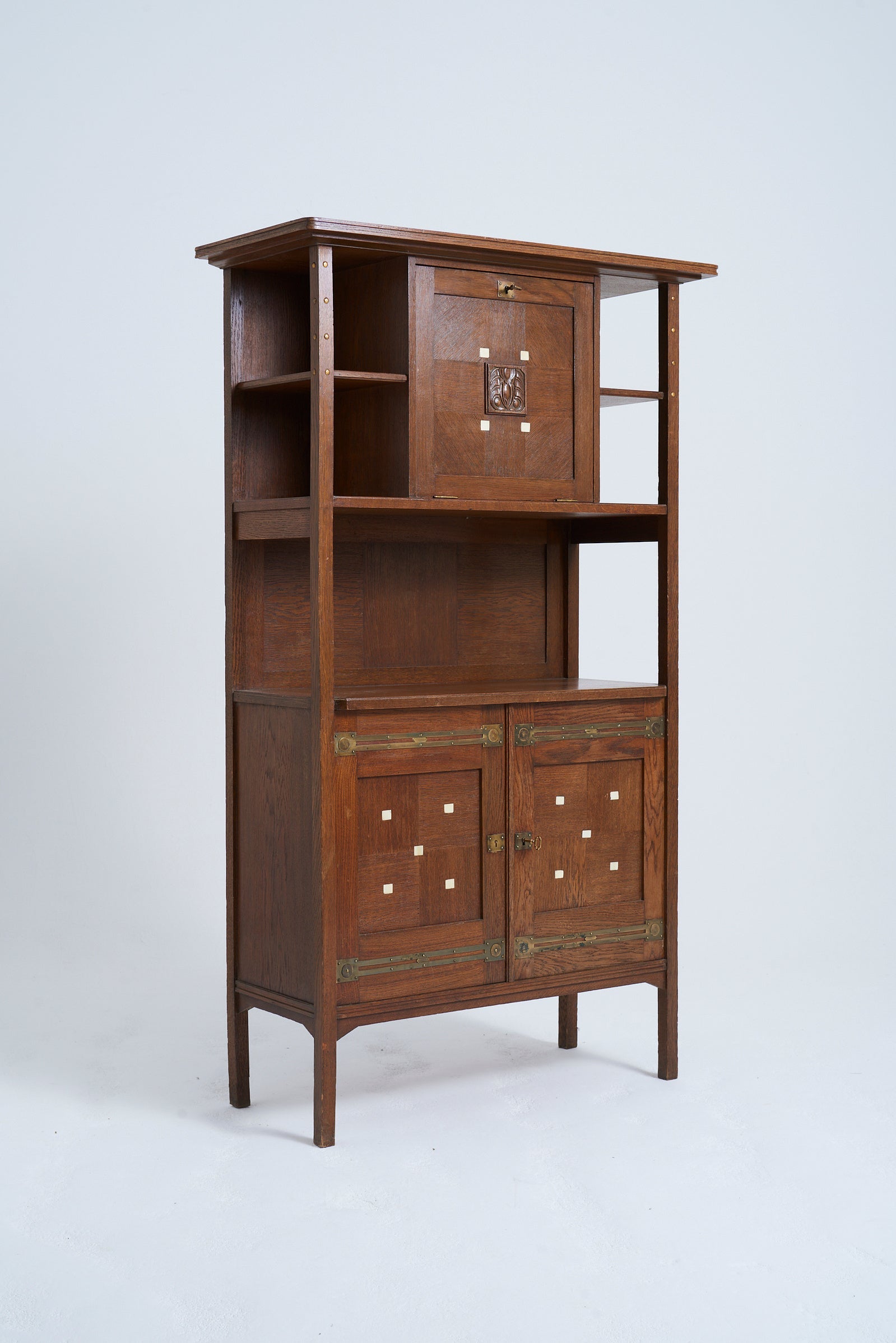 Arts & Crafts Oak Cabinet