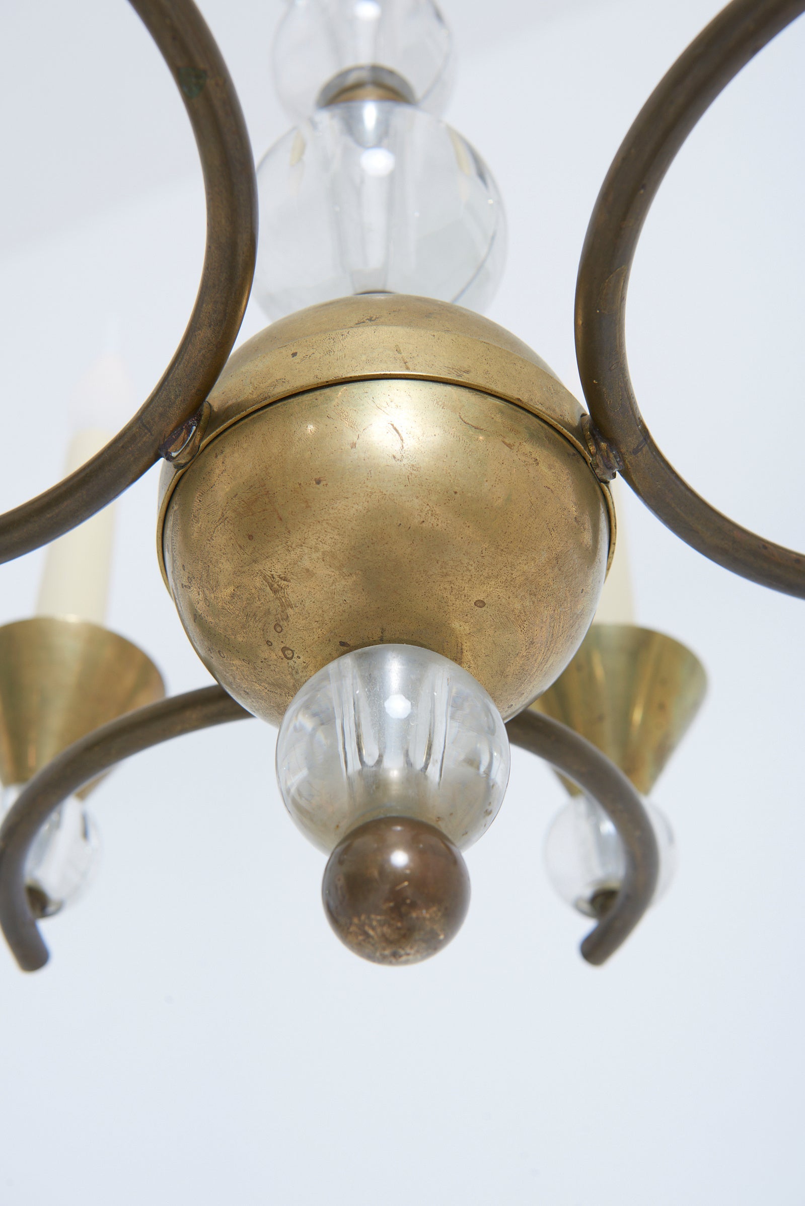 Modernist Ceiling Light by Jacques Adnet (1900-1984)