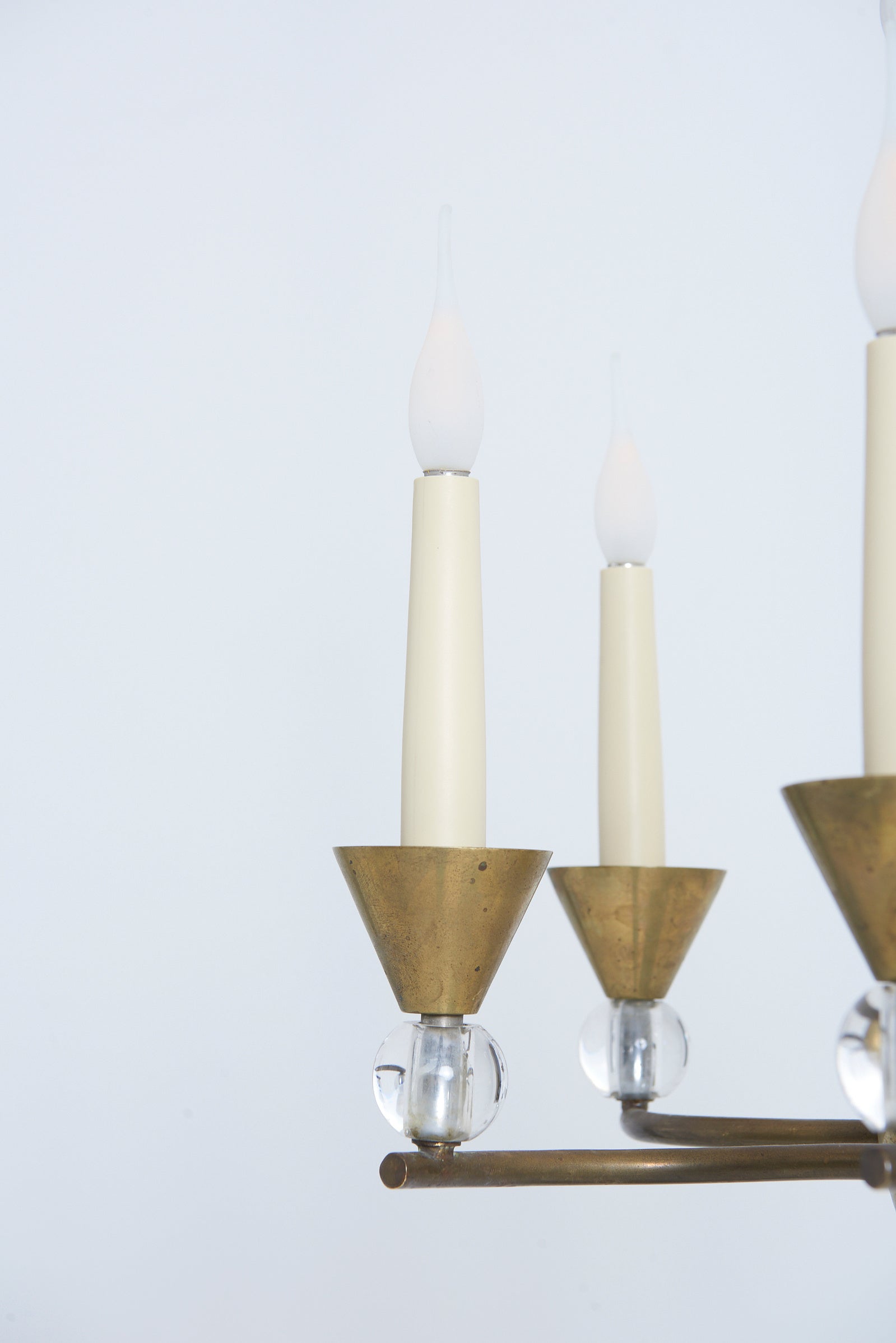 Modernist Ceiling Light by Jacques Adnet (1900-1984)