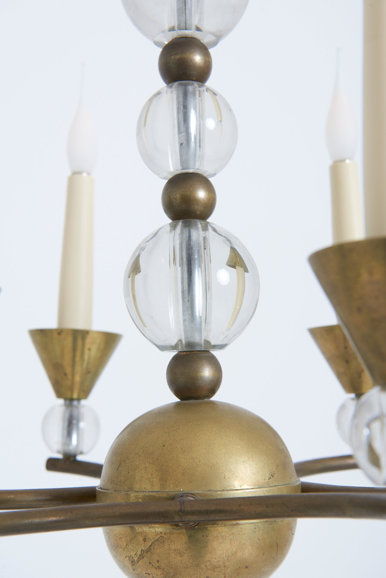 Modernist Ceiling Light by Jacques Adnet (1900-1984)