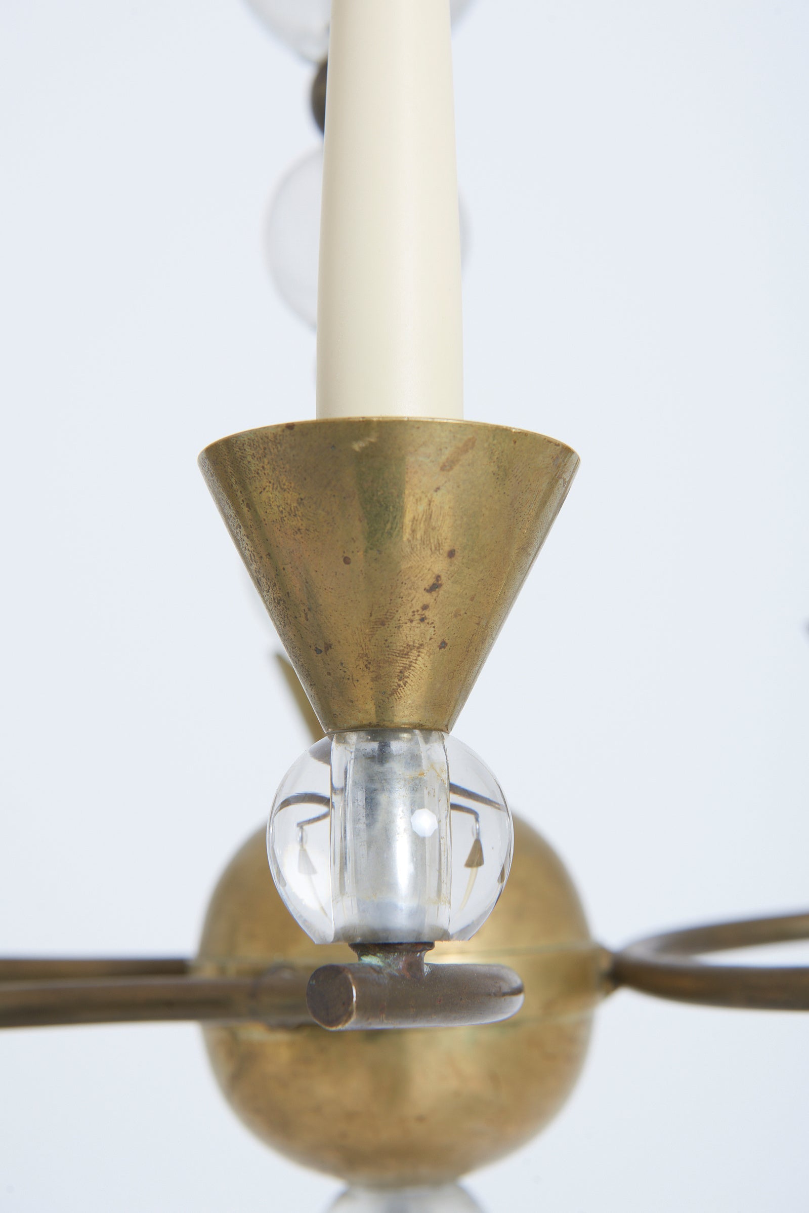 Modernist Ceiling Light by Jacques Adnet (1900-1984)