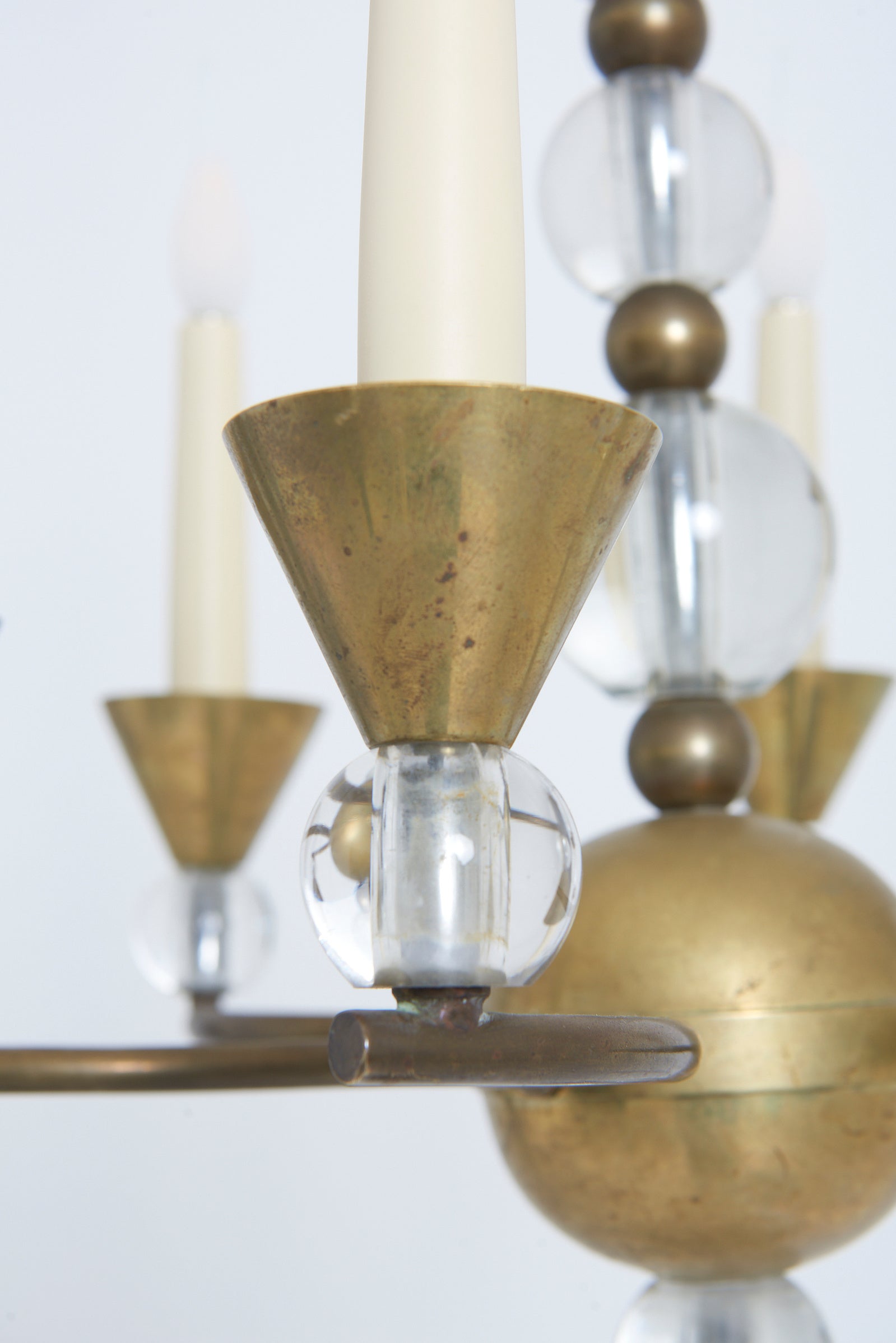 Modernist Ceiling Light by Jacques Adnet (1900-1984)