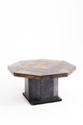 9542- Brutalist Lava Stone Coffee Table
