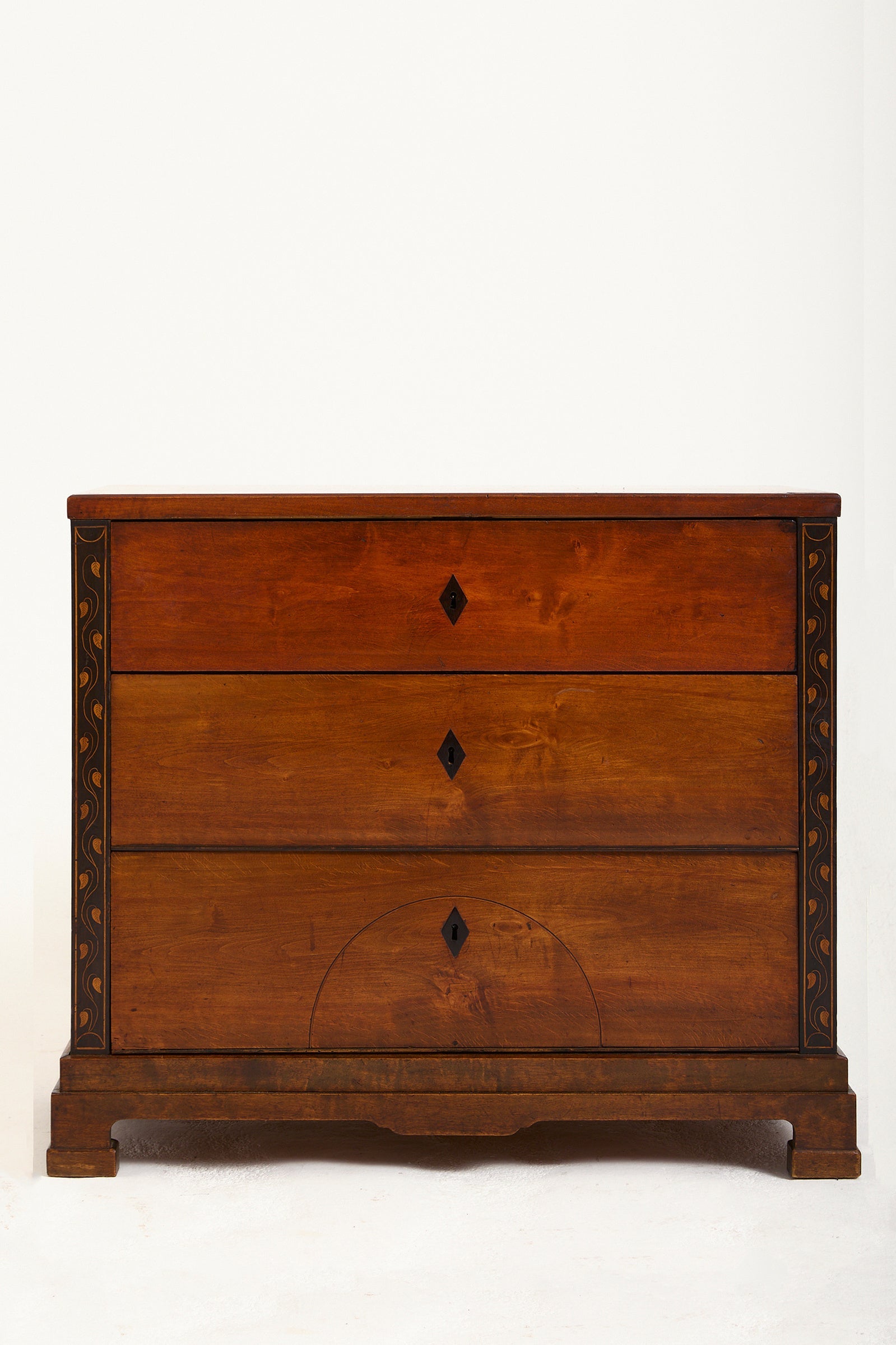 9551- 19th Century Intarsia Chest of Drawers