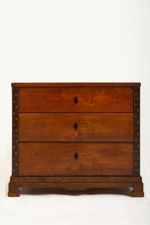 9551- 19th Century Intarsia Chest of Drawers