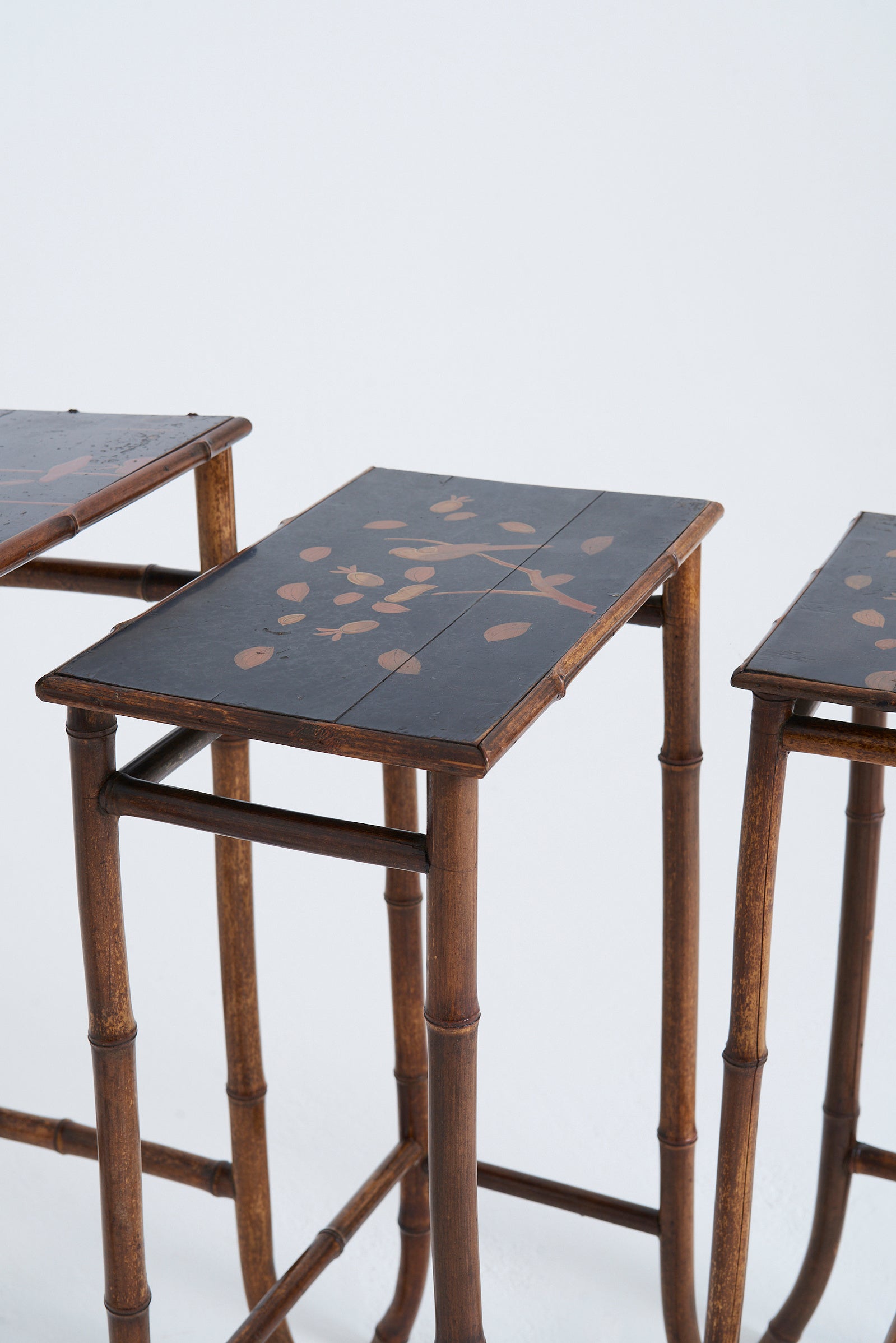 Nest of Japanned Tables by Perret & Vibert
