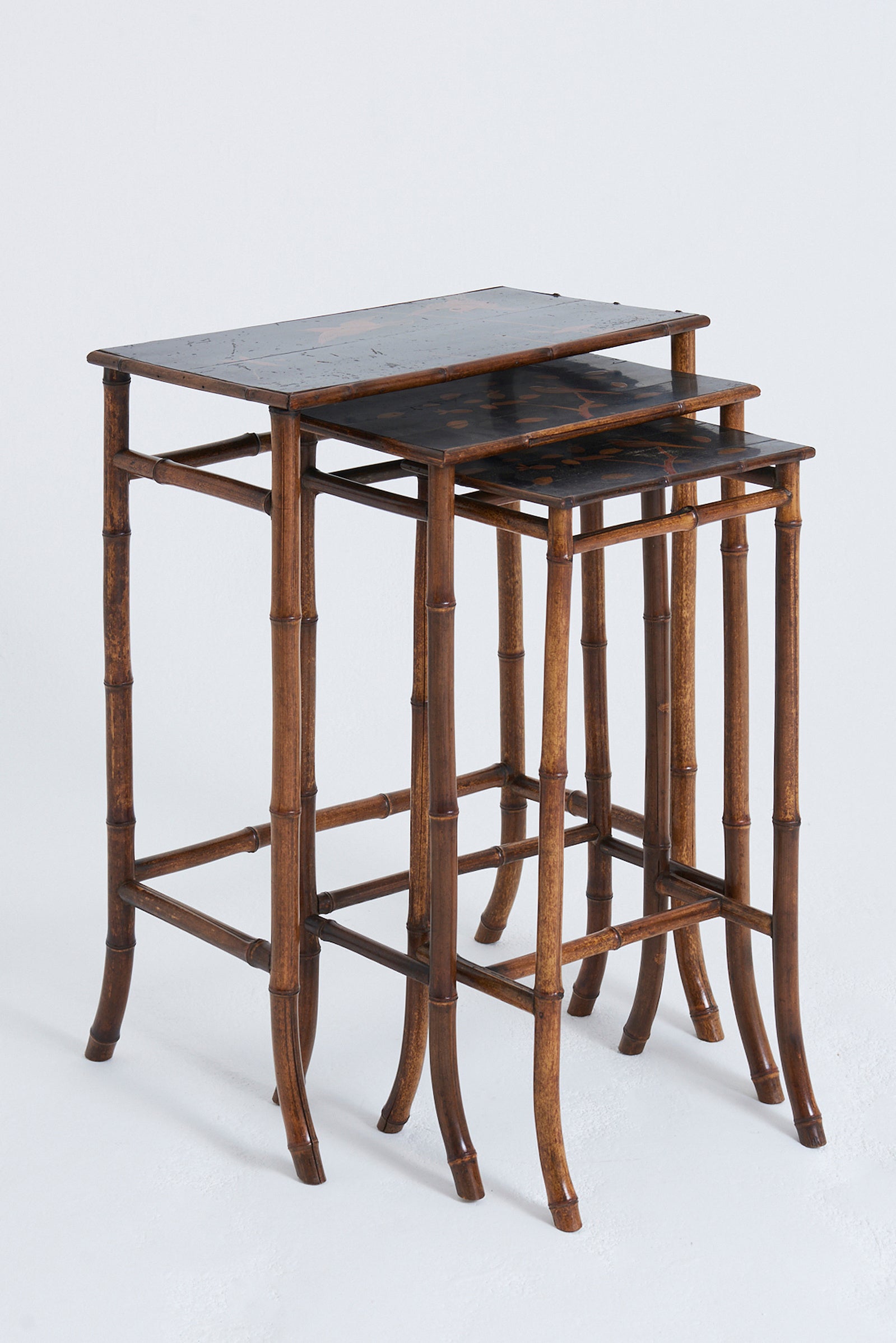 Nest of Japanned Tables by Perret & Vibert