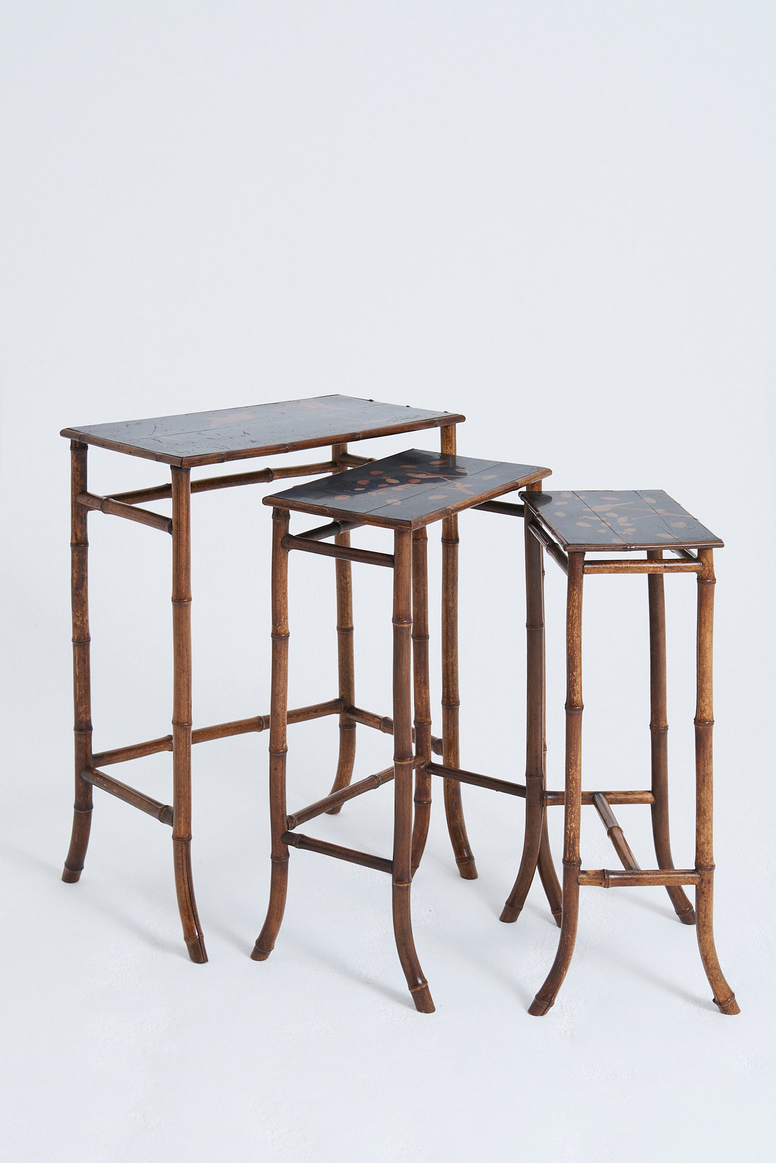 Nest of Japanned Tables by Perret & Vibert