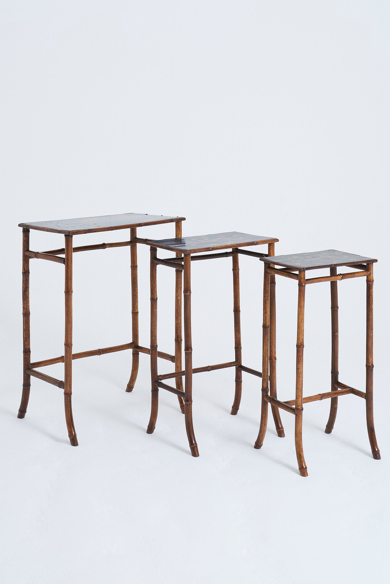 Nest of Japanned Tables by Perret & Vibert