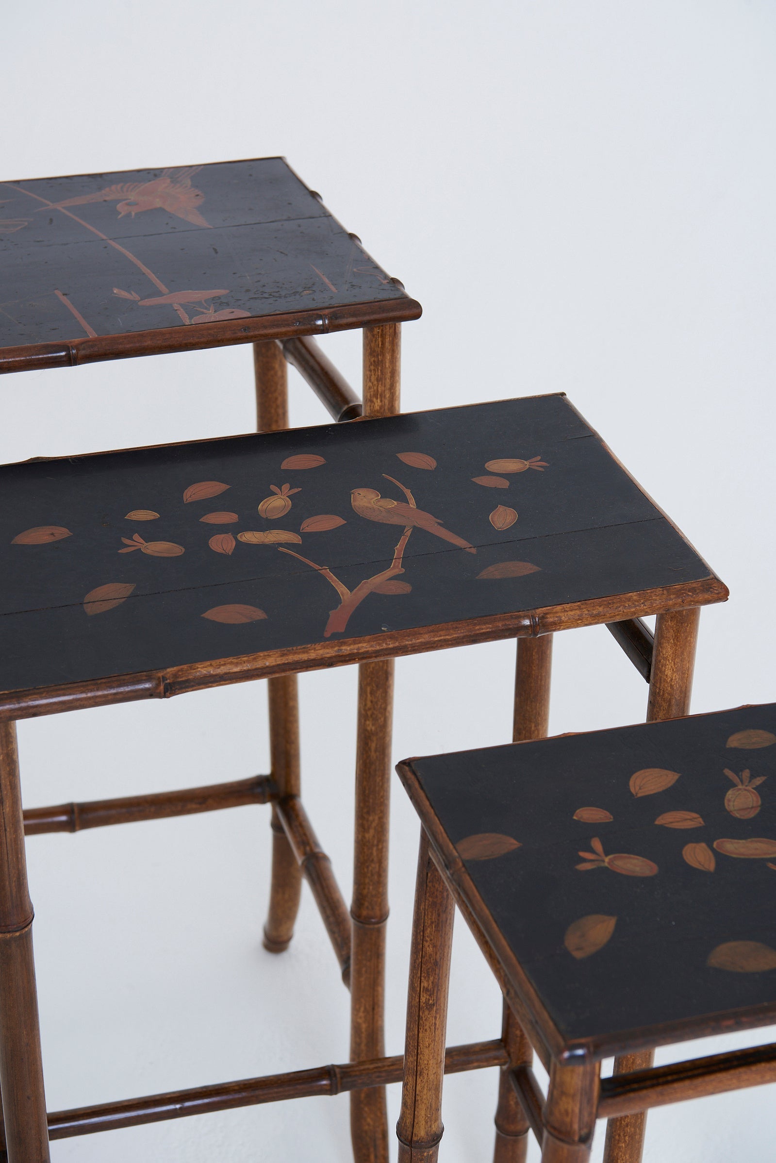Nest of Japanned Tables by Perret & Vibert