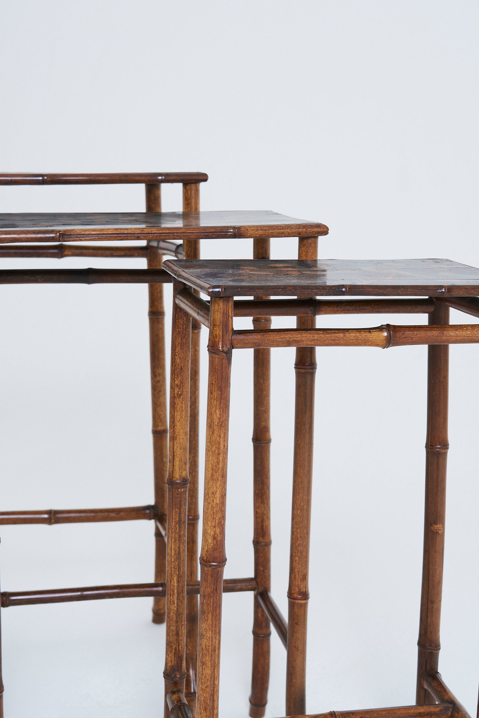 Nest of Japanned Tables by Perret & Vibert