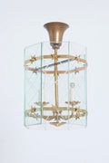 9564- Glass and Brass Lantern