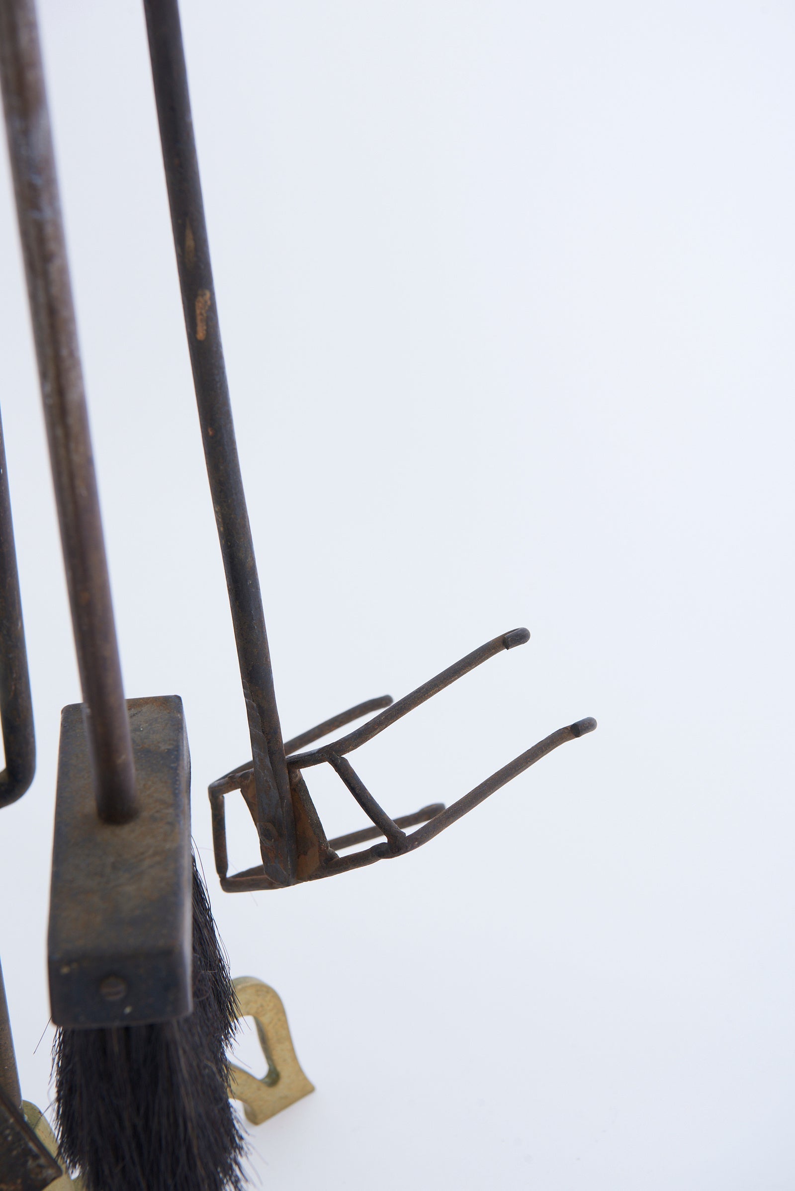 Mid-Century Brass Fire Tools