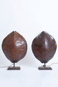 9585- Pair of Tortoiseshell Table Lamps