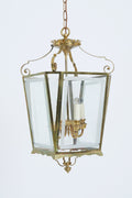9586- Brass and Glass Lantern