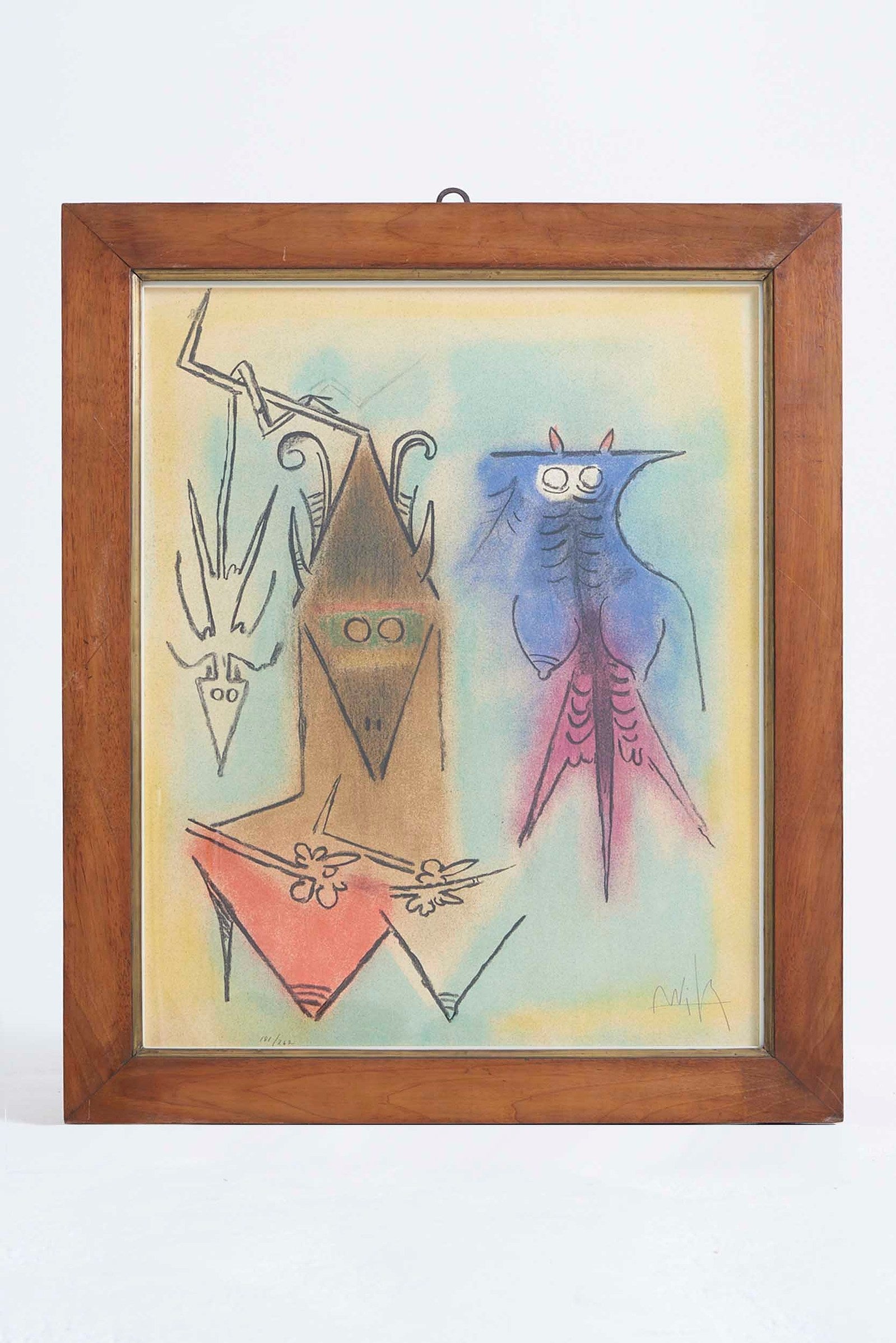 9614- Lithograph by Wilfredo Lam (1902-1982)
