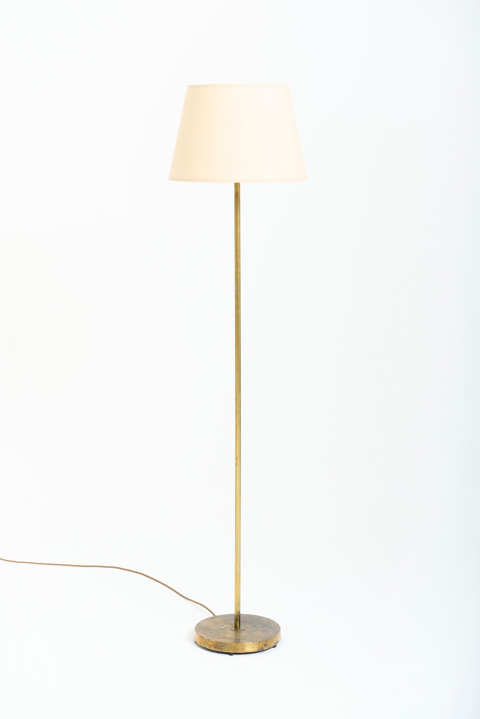 9639- Brass Floor Lamp