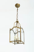 9642- Brass and Glass Lantern