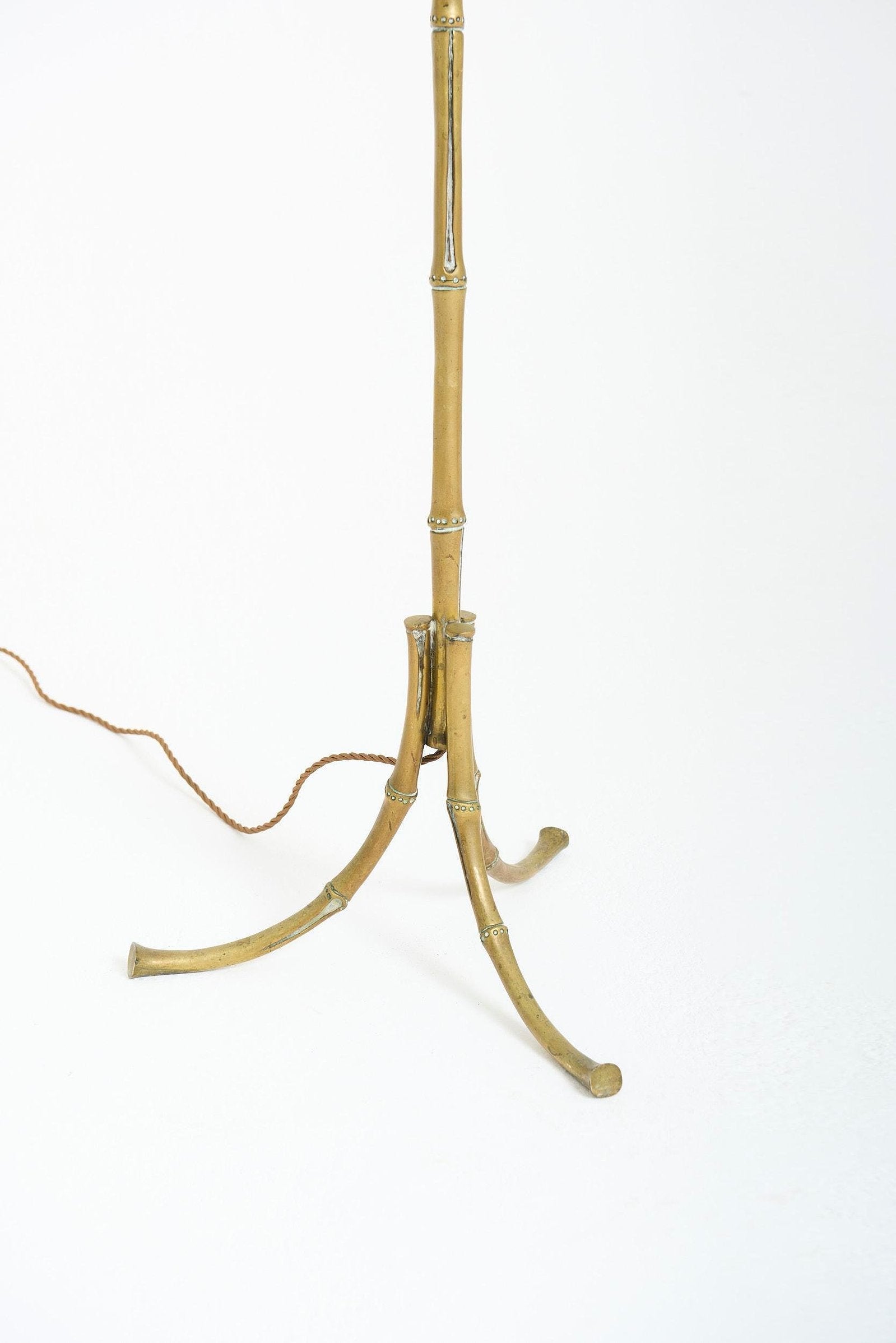 Bronze Bamboo Floor Lamp