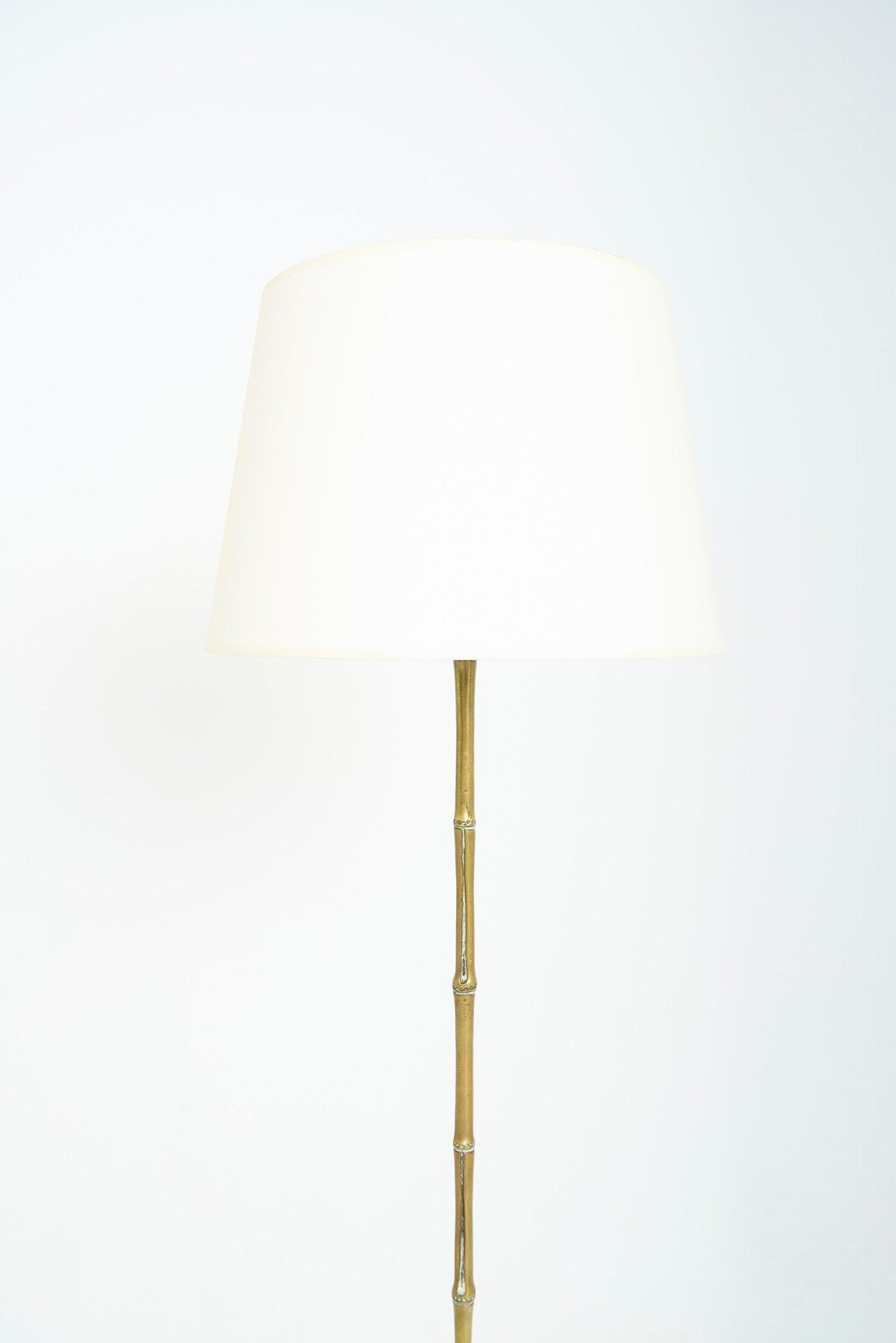 Bronze Bamboo Floor Lamp