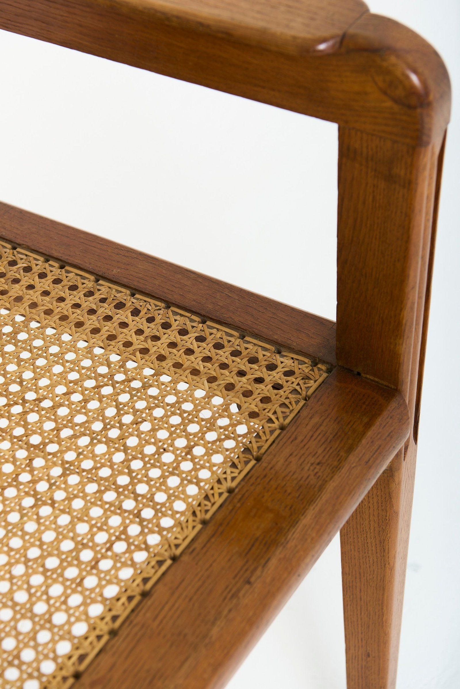 Oak and Cane Armchair