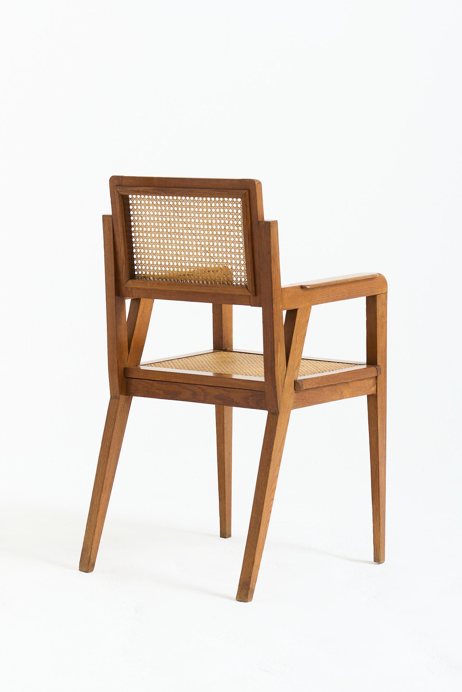 Oak and Cane Armchair