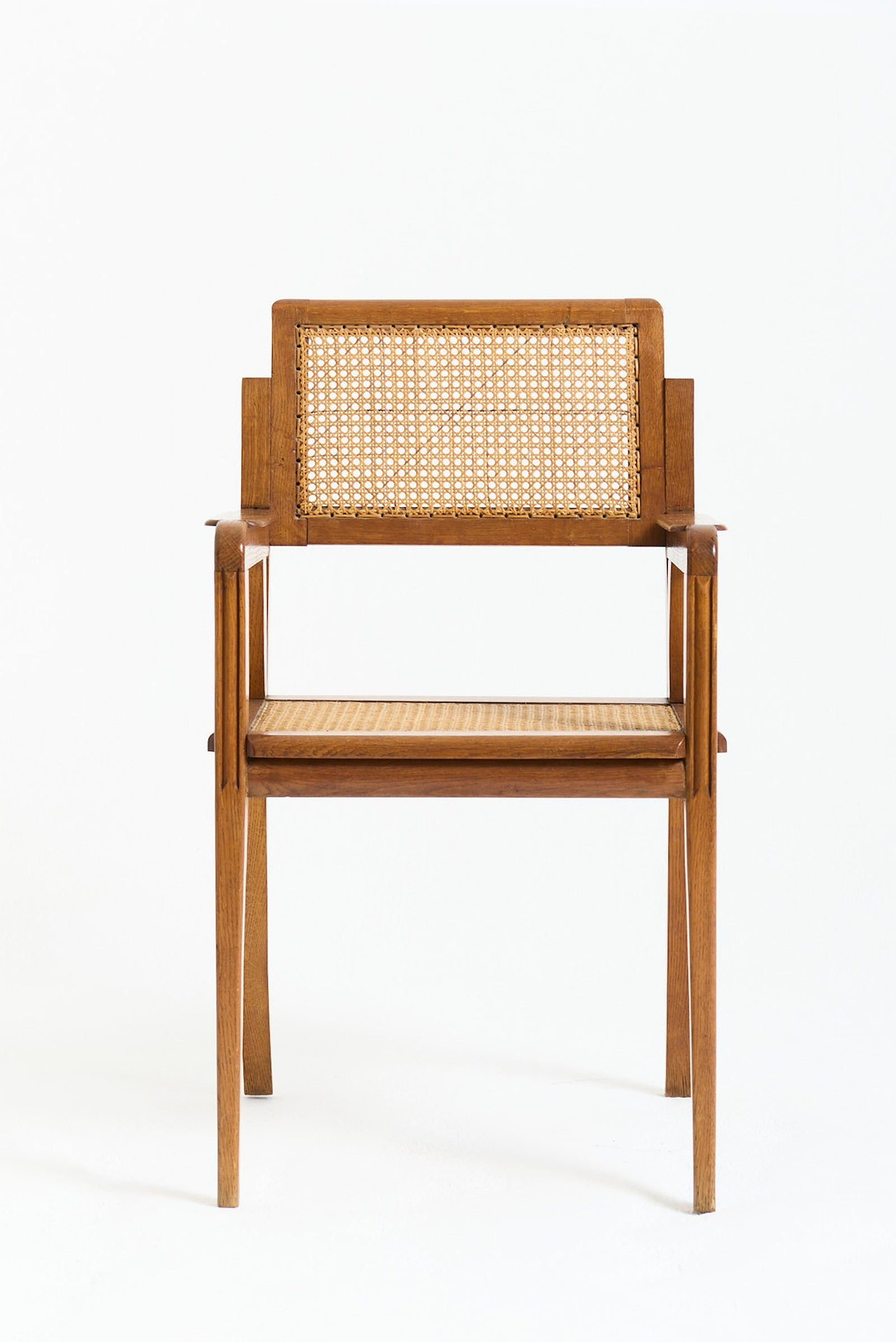 Oak and Cane Armchair