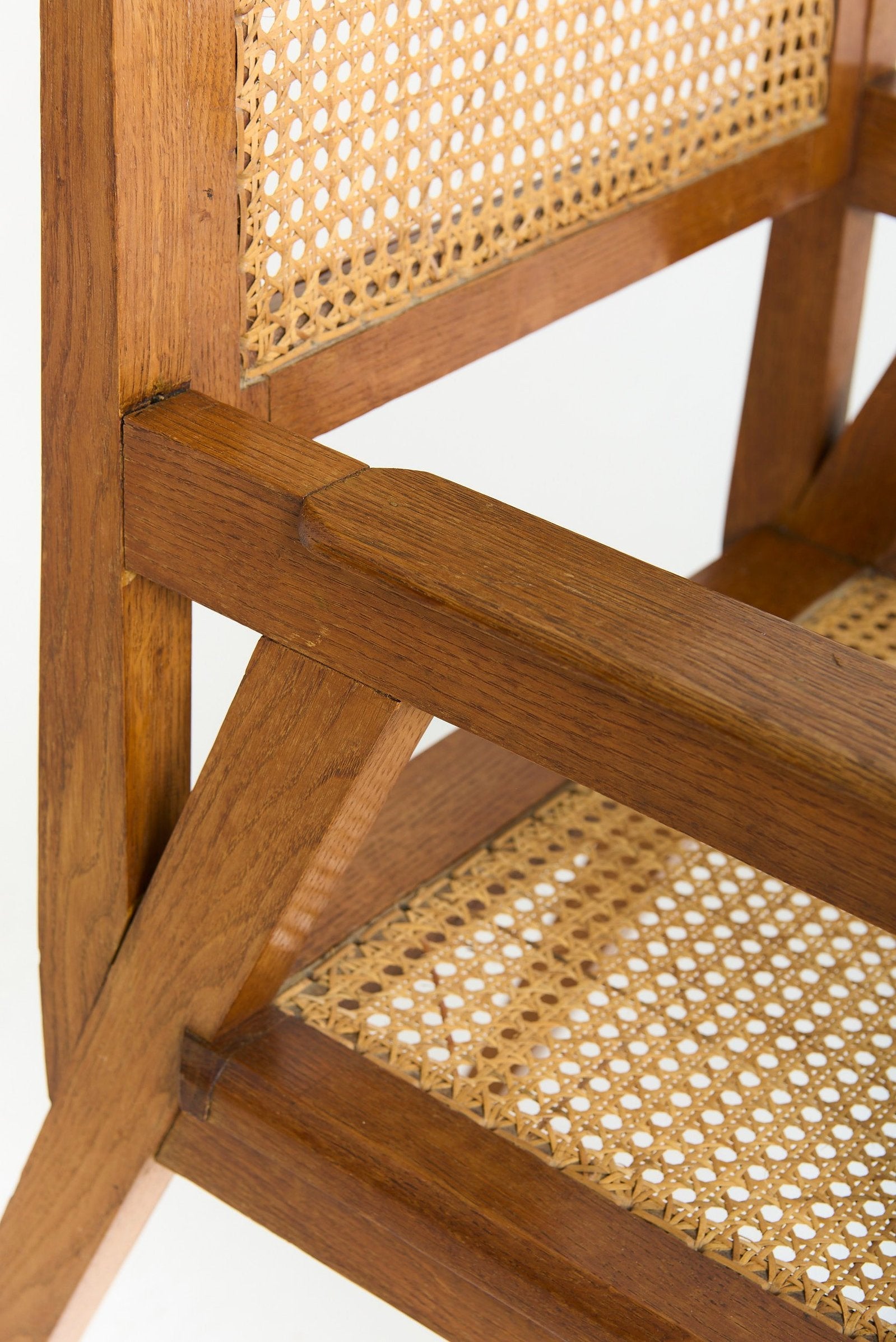 Oak and Cane Armchair