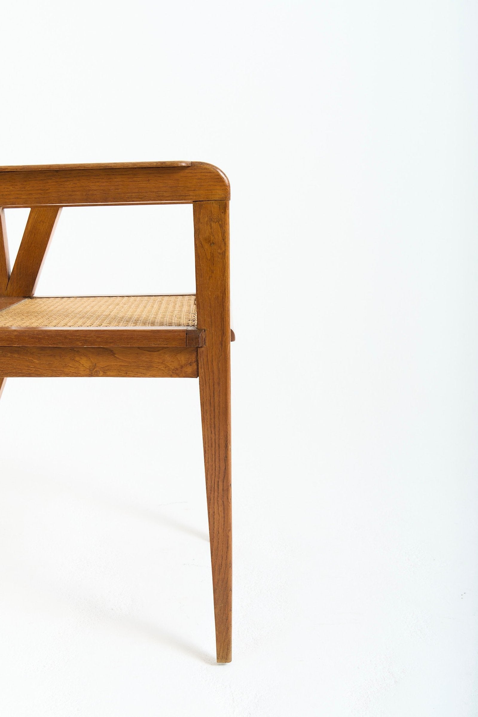 Oak and Cane Armchair