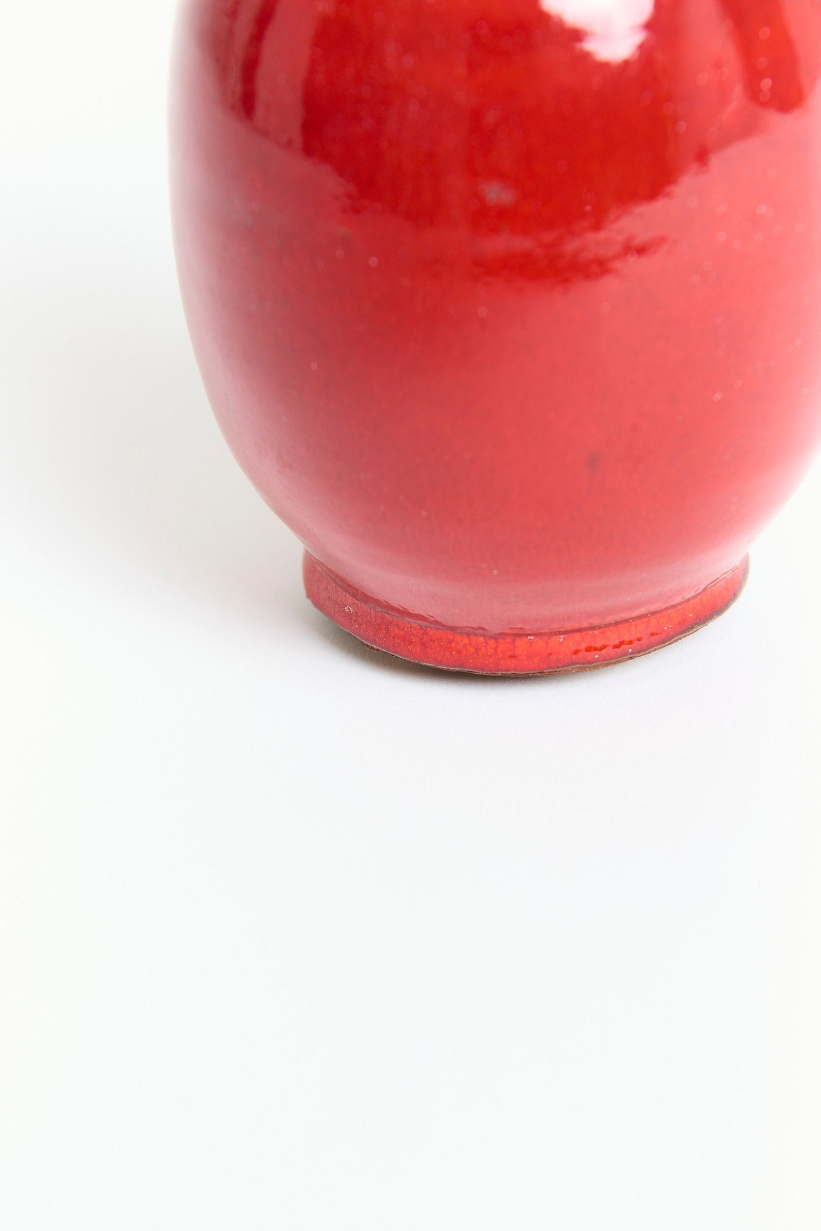 Red Ceramic Vase