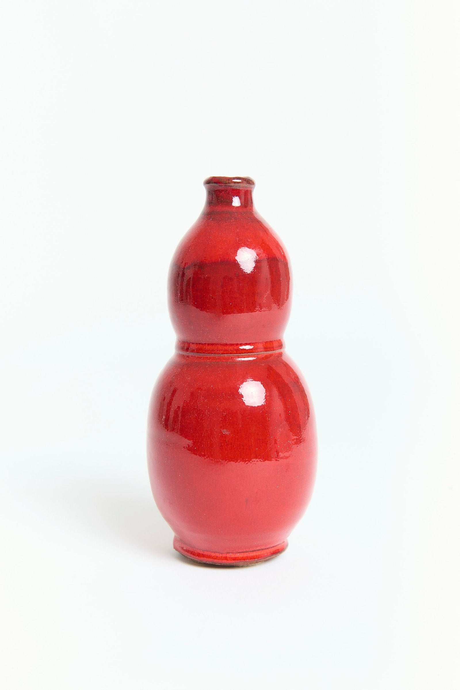 Red Ceramic Vase