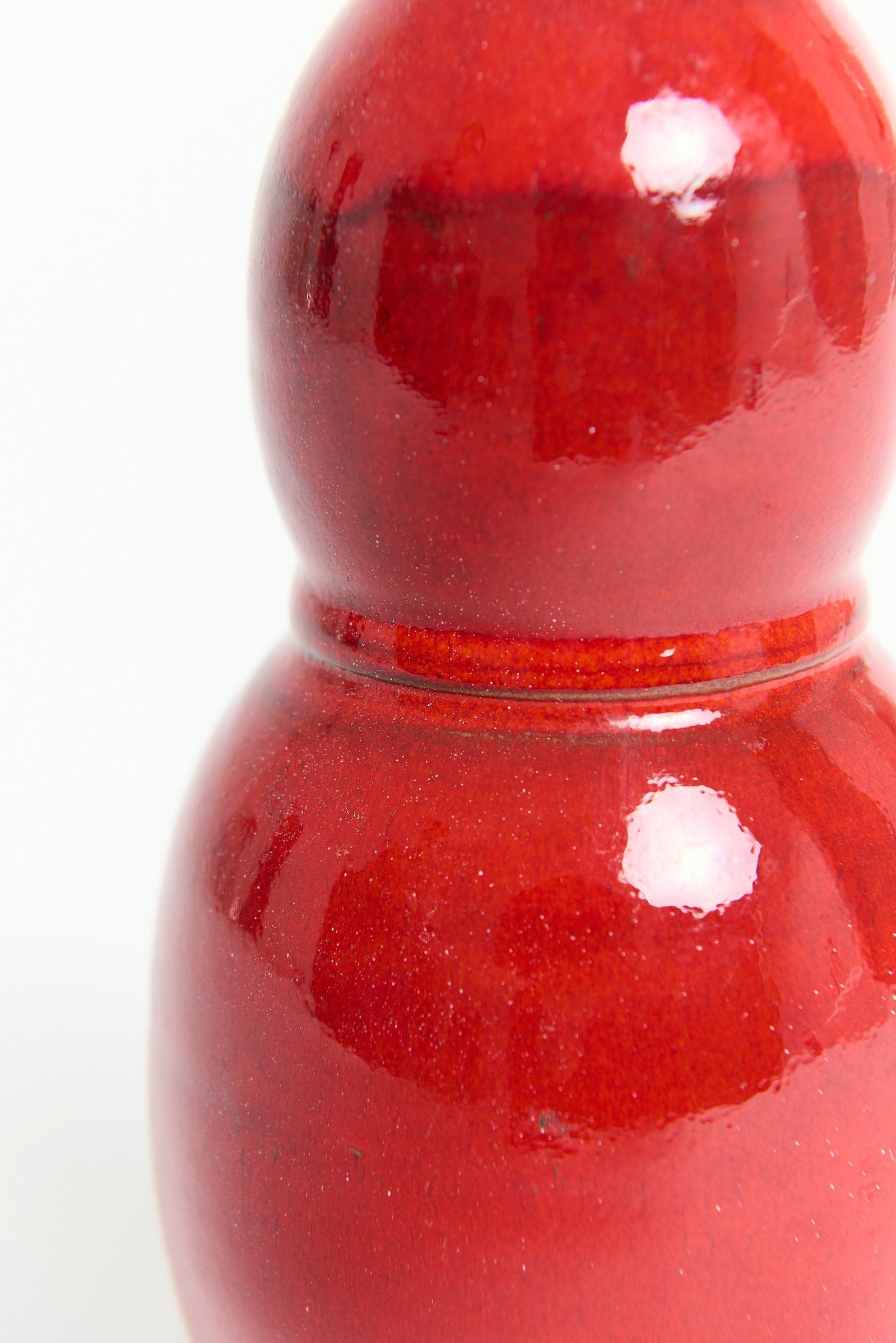 Red Ceramic Vase