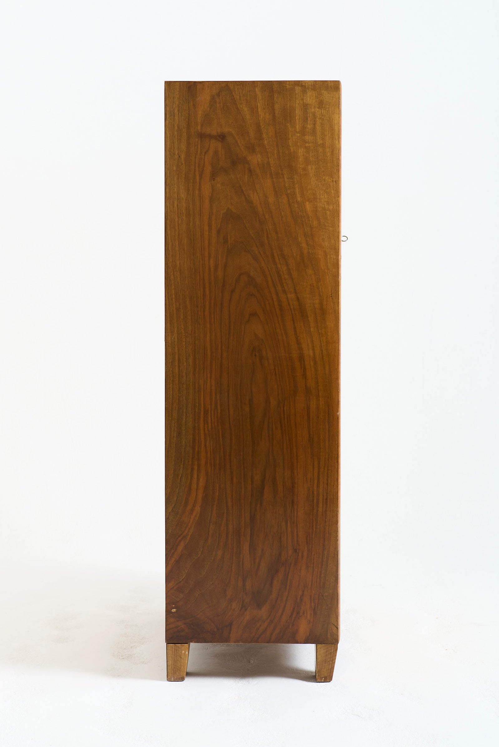 Art Deco Walnut and Velum Cabinet