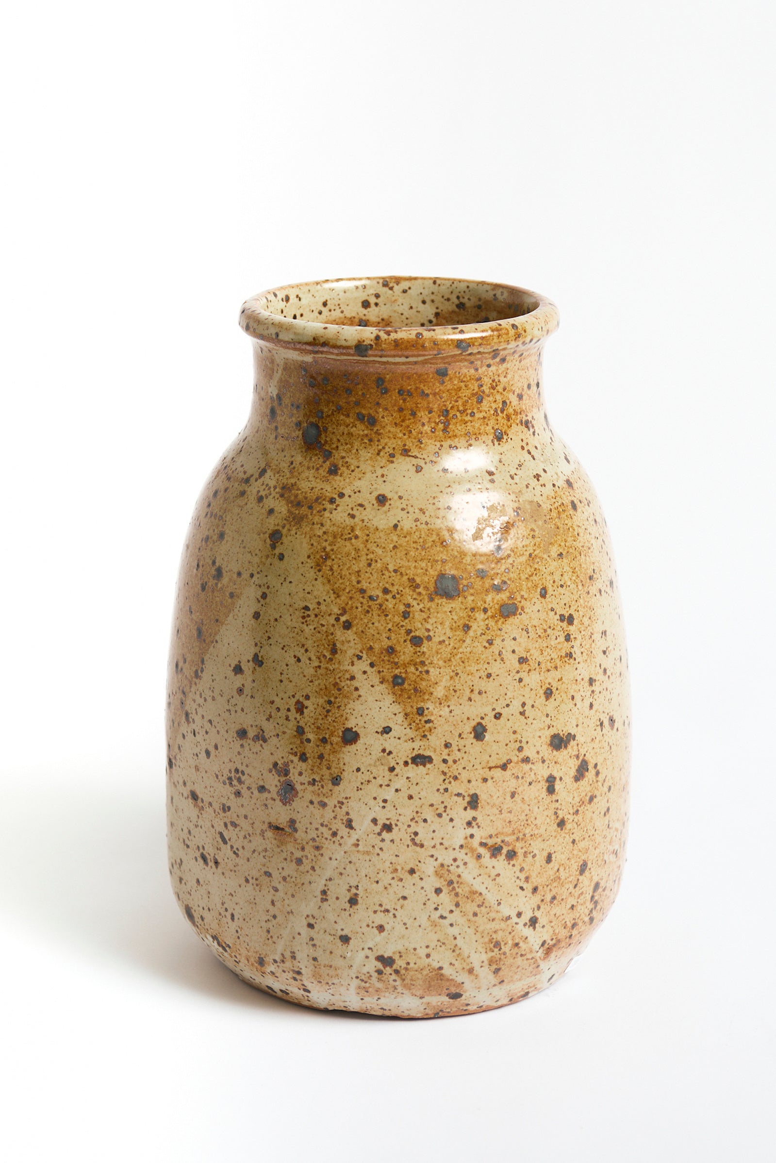 9669- Stoneware and Pyrite Oxide Vase