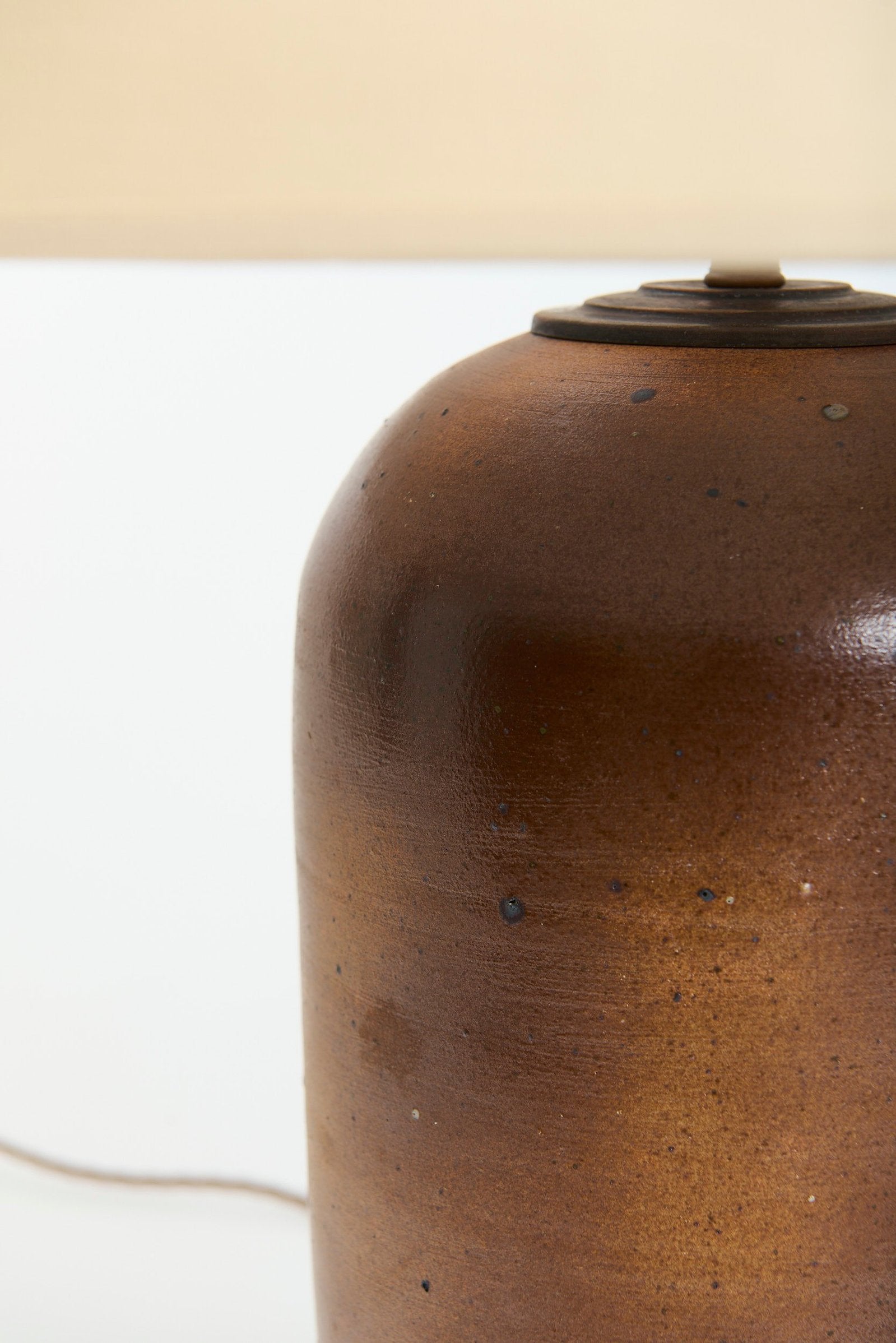 Stoneware Table Lamp by Pierre Digan