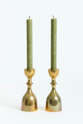 9689- Pair of Brass Candlesticks