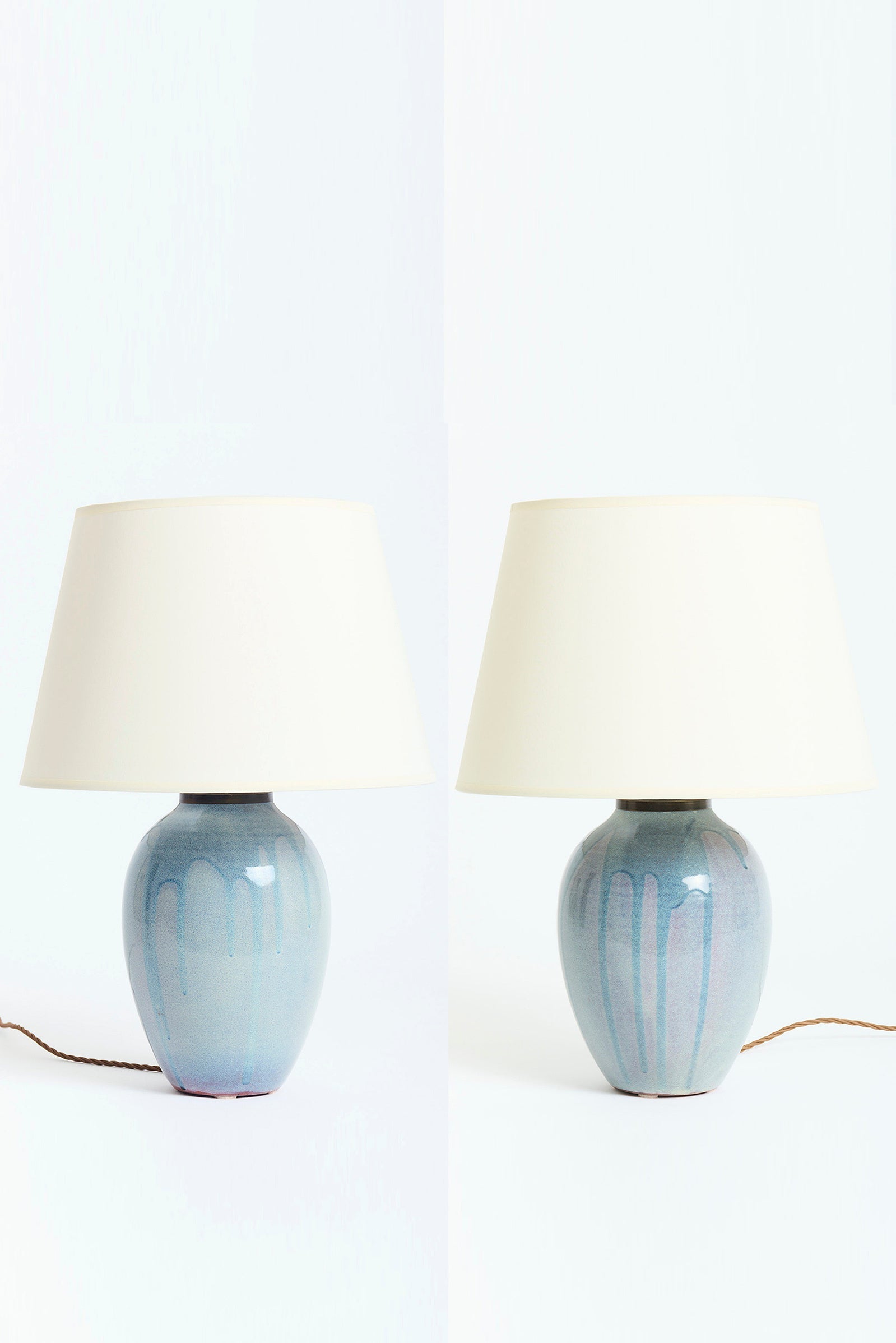 9694- Pair of Ceramic Table Lamps