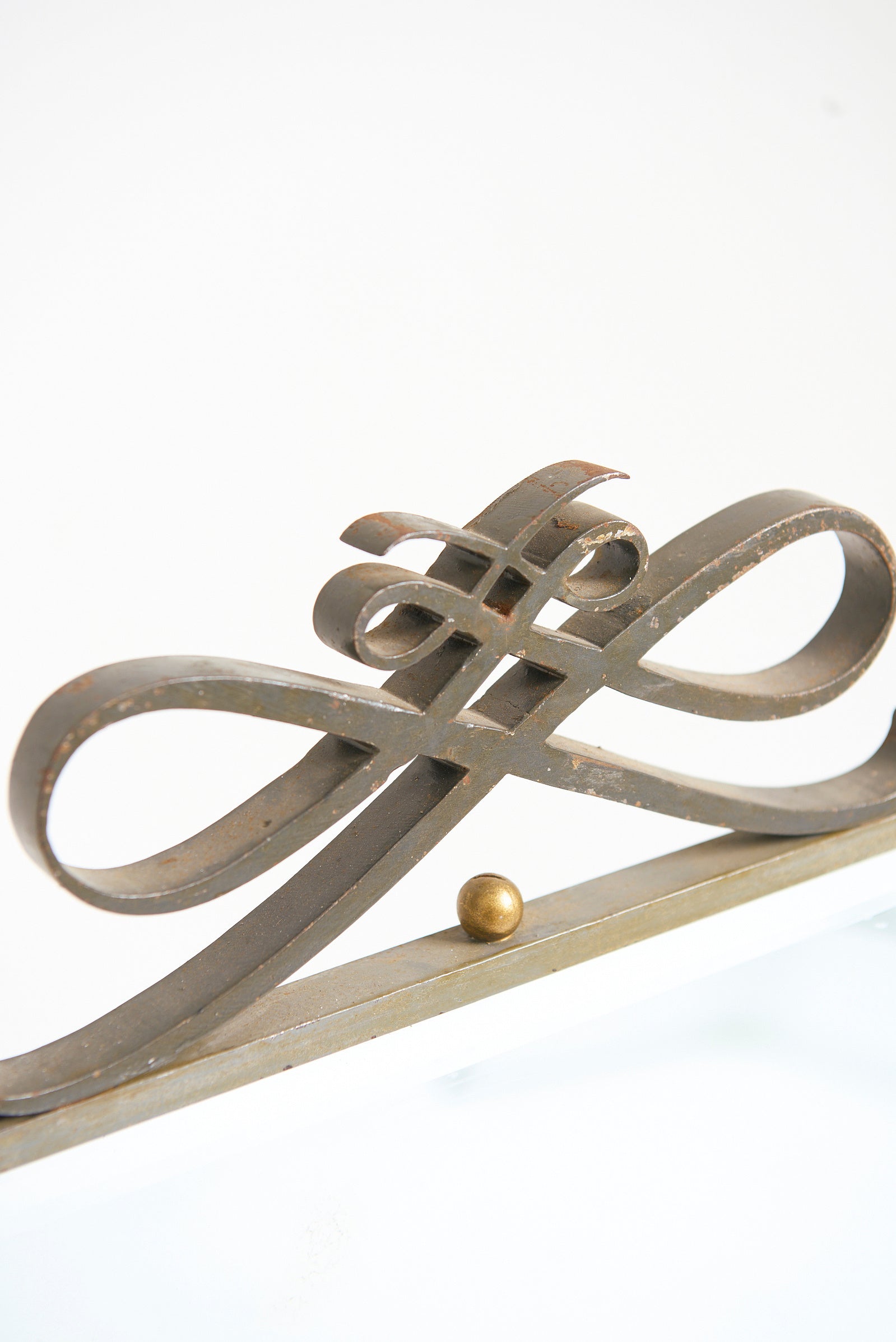Art Deco Forged Iron Mirror