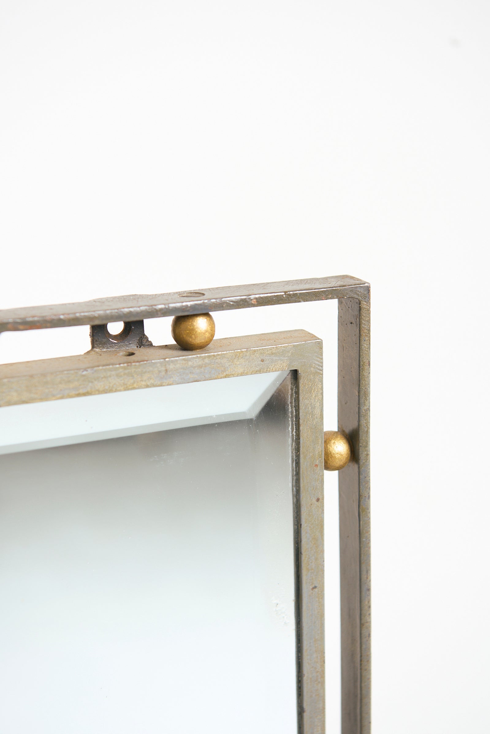 Art Deco Forged Iron Mirror