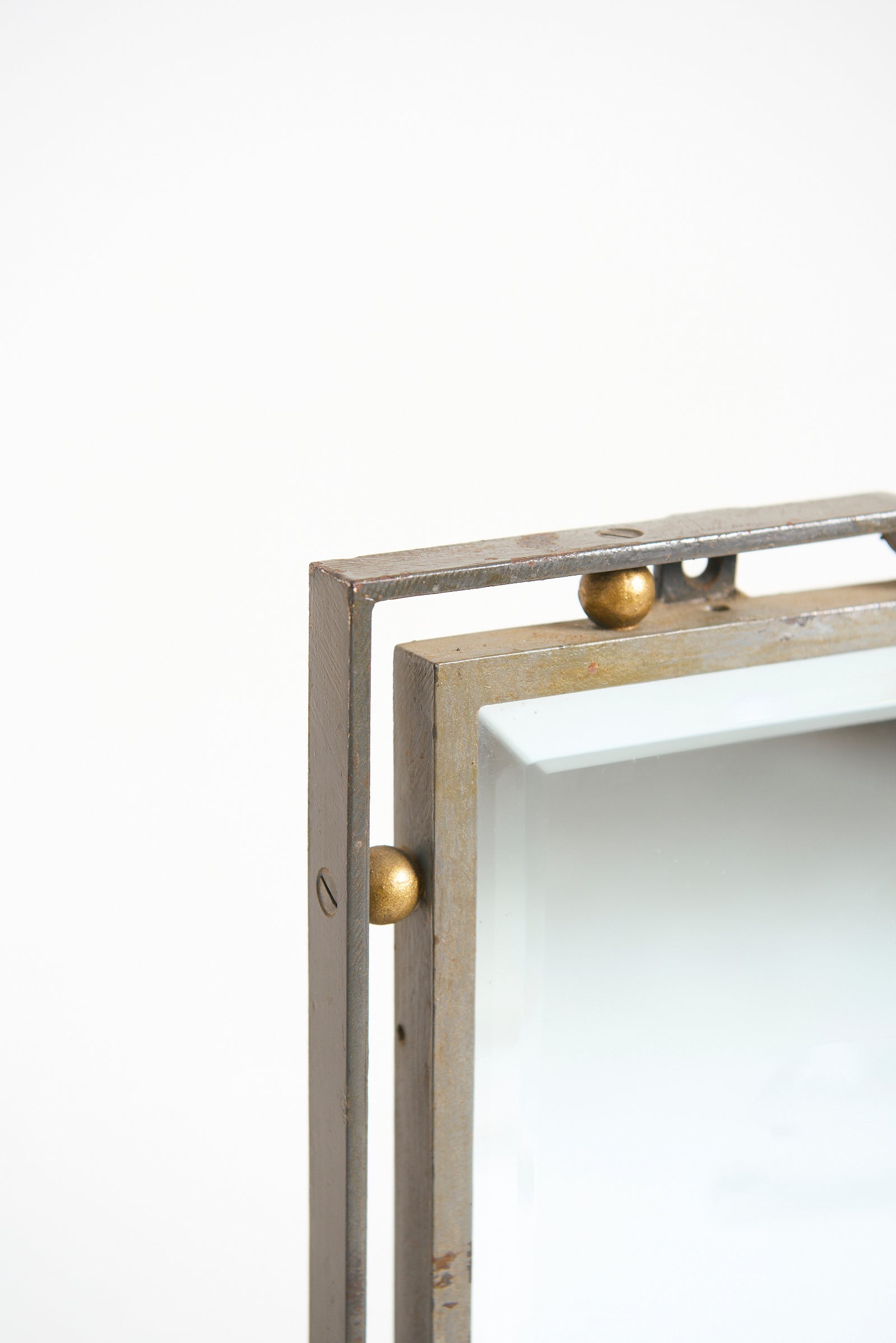 Art Deco Forged Iron Mirror
