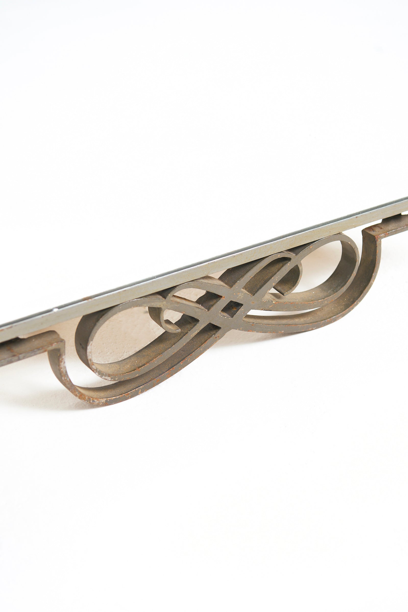 Art Deco Forged Iron Mirror